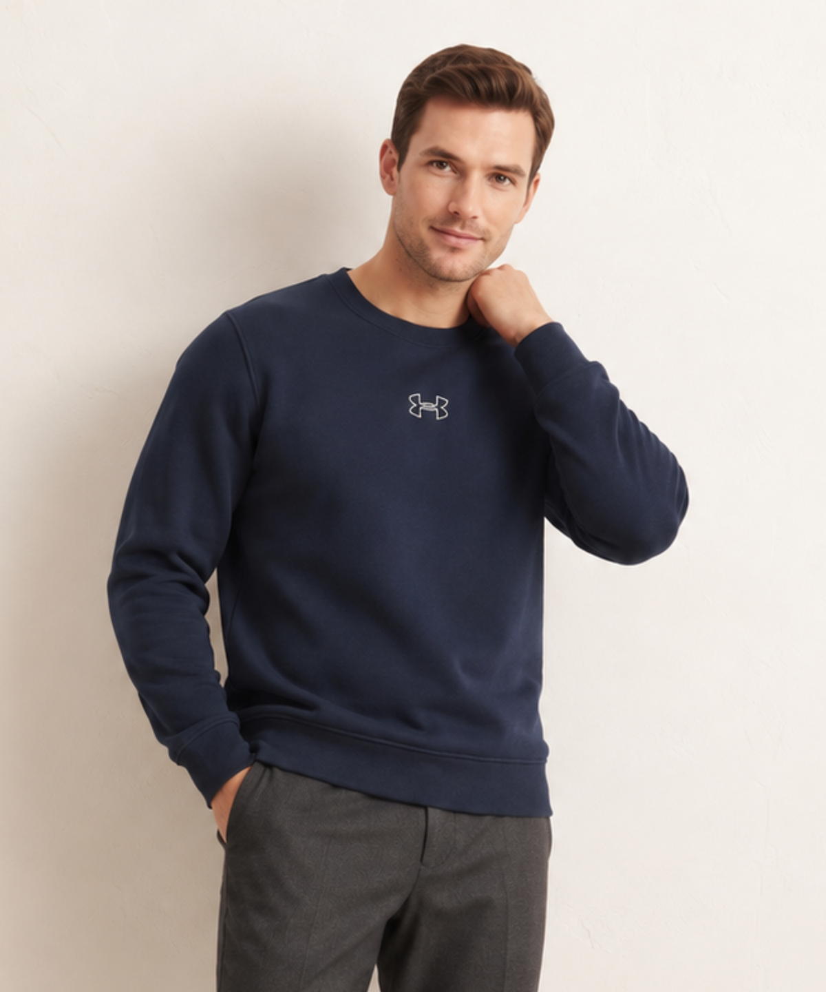 Premium Quality 3 Thread Cotton Fleece Round Neck Sweatshirt (GSM 350) | DOD