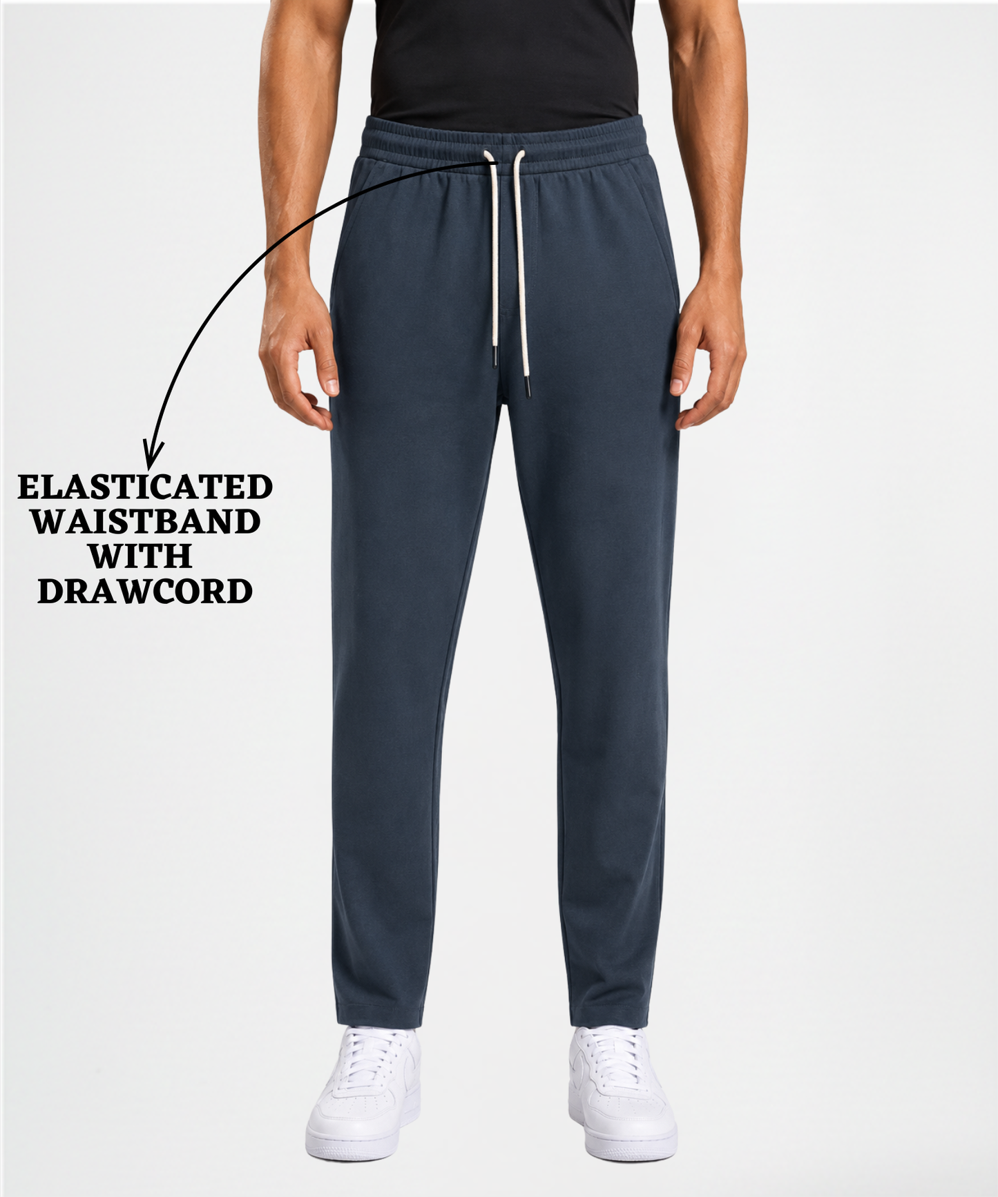 Premium Cotton Blend Casual Track Pants for Men | Comfort Fit TrackPant