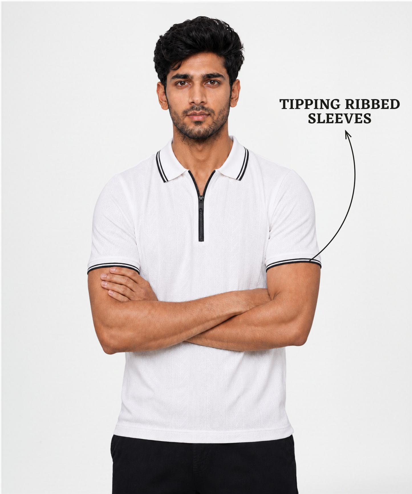 Men's Imported Jacquard Lycra Half Sleeve Polo T-Shirt | Regular Fit | Everyday Comfort