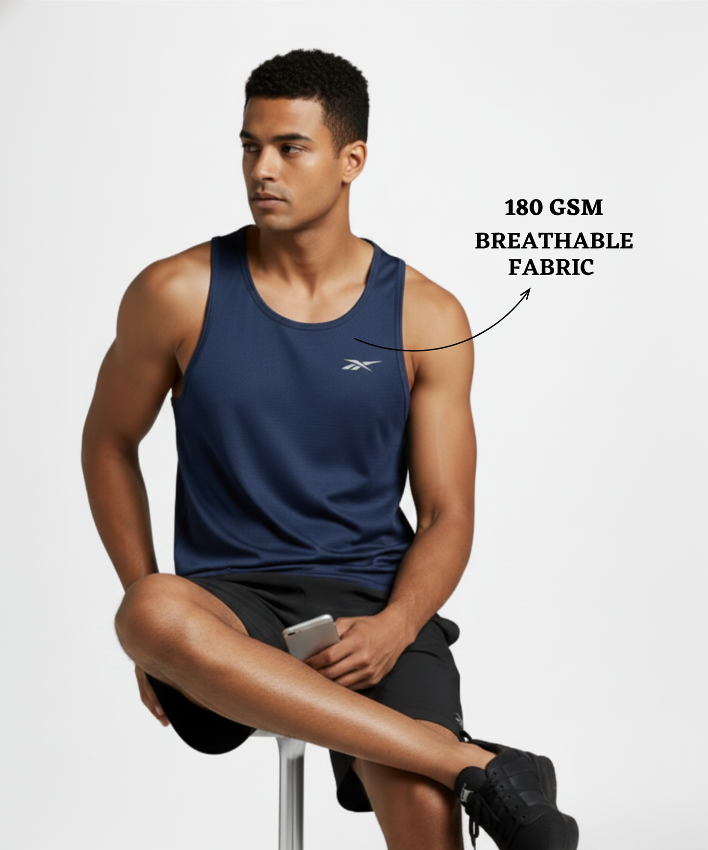 Imported Reebok Knit Lycra Sando (GSM 180)| Racerback Stringer Tank Top