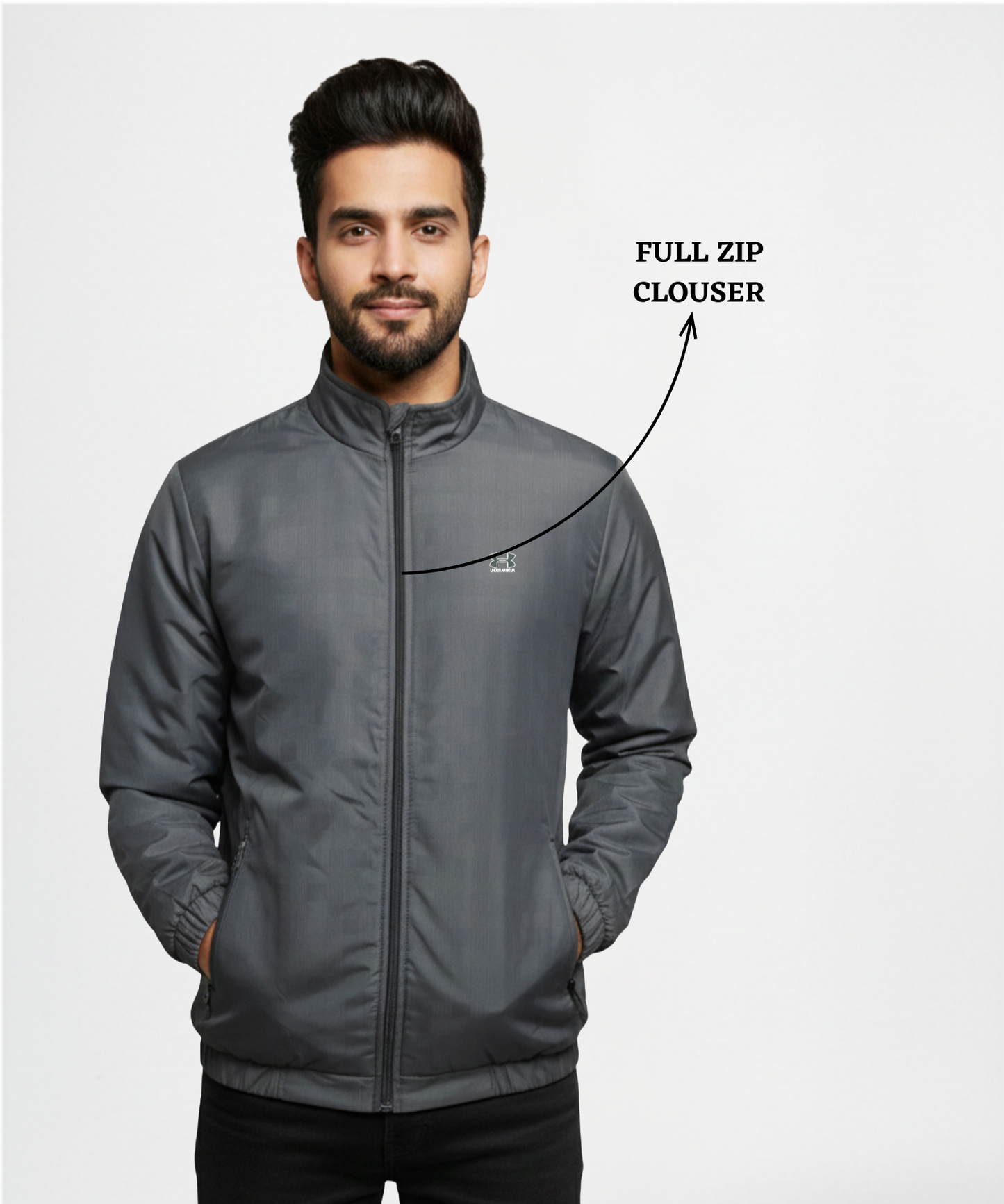 Premium Quality Nylon Check Windcheater Jackets (GSM 350, Rice-knit fabric inside )