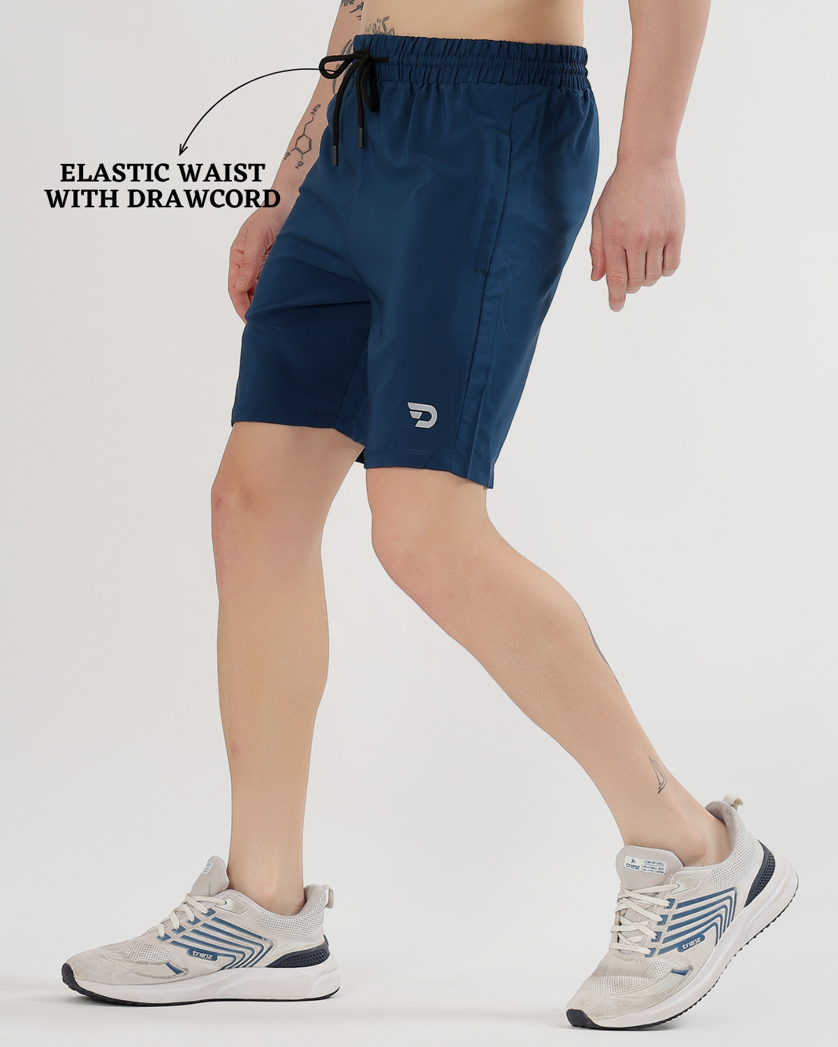 Men’s Solid Active Shorts - Imported Ns Parachute Lycra (15% Lycra 130 GSM)