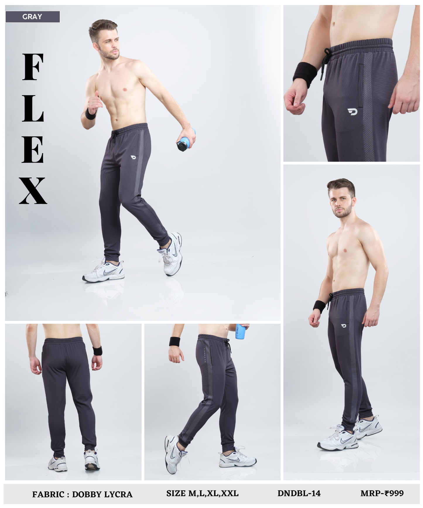 Action Fit  Trackpant – Imported Dobby Lycra ( 280 GSM)
