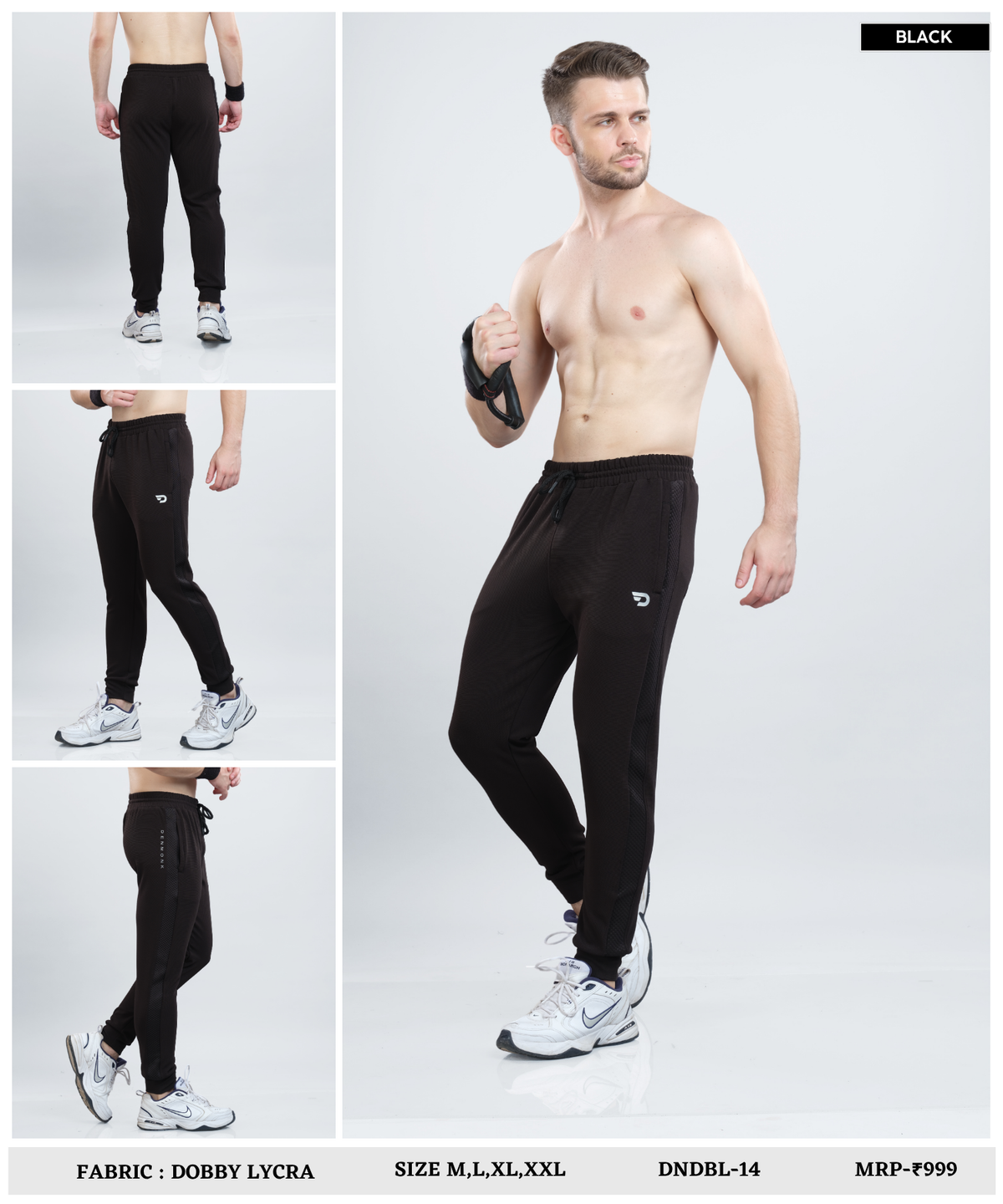 Action Fit  Trackpant – Imported Dobby Lycra | 280 GSM | Slim Fit