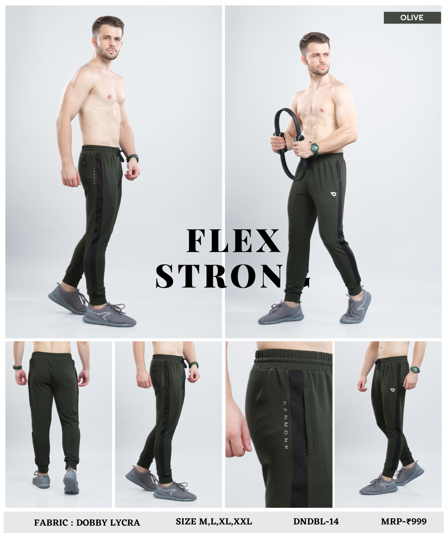 Action Fit  Trackpant – Imported Dobby Lycra ( 280 GSM)