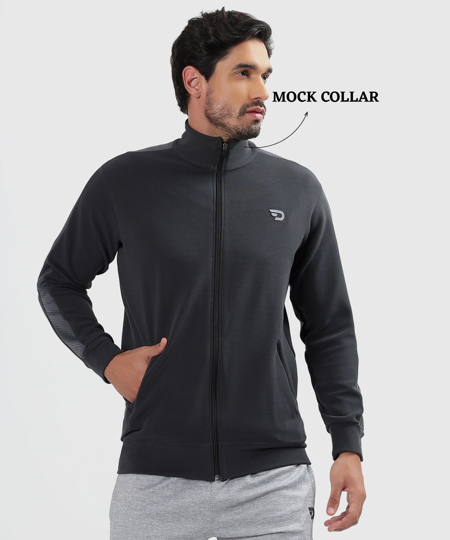 Stylish Full-Zip Jacket - Imported Dobby Lycra  (GSM 290)