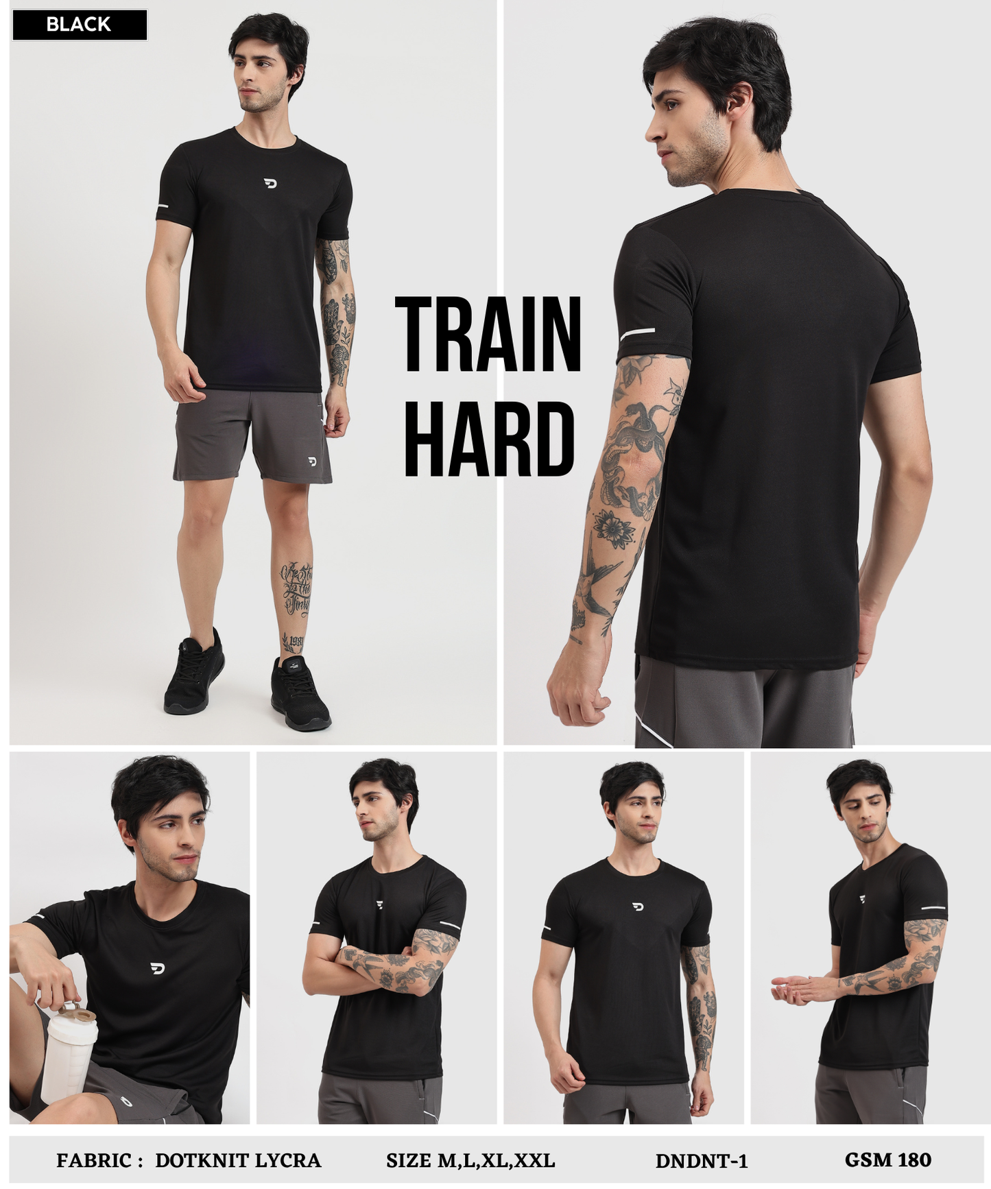 Imported Dotknit Lycra T-Shirts (GSM 180)