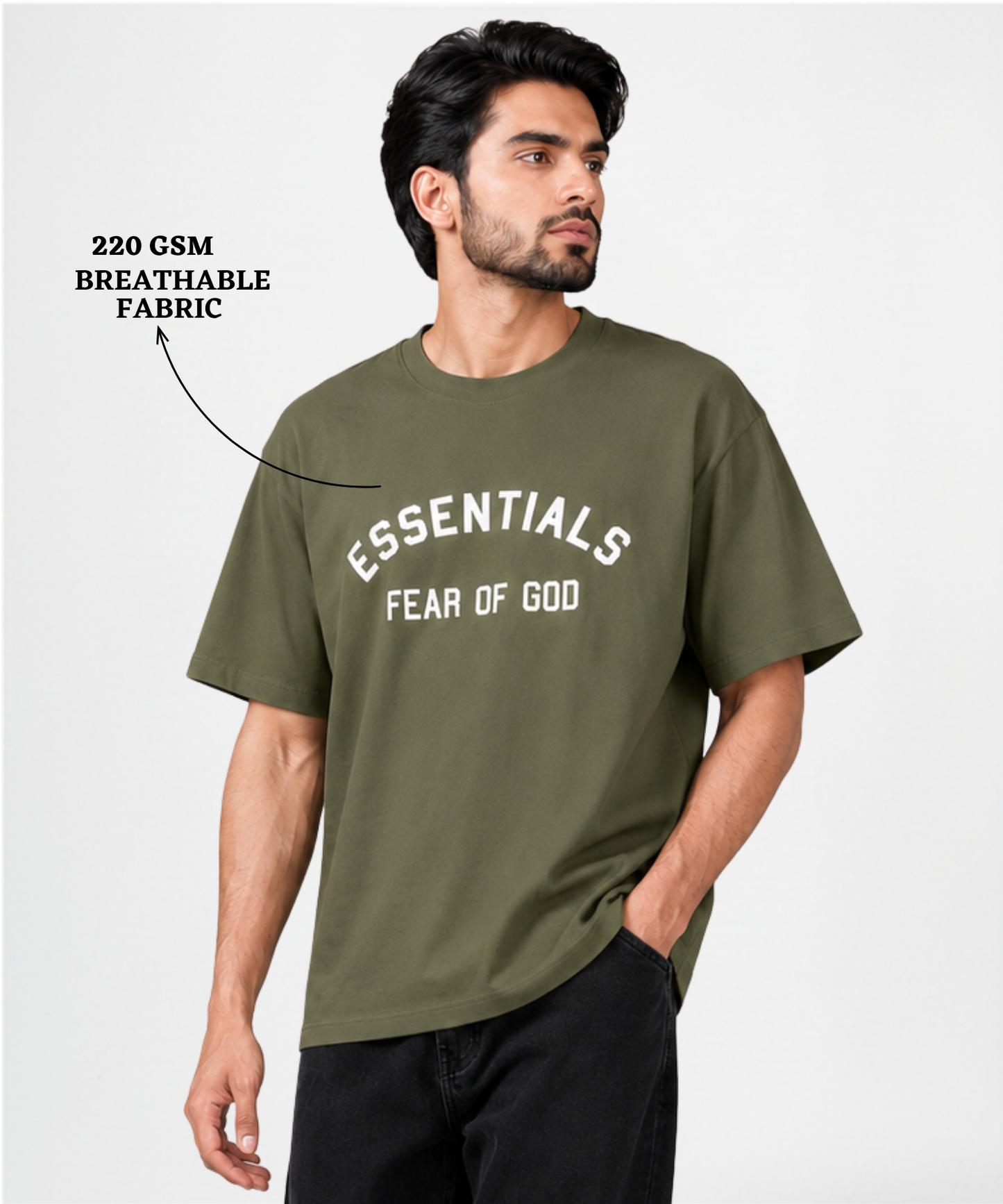 Men’s Premium Cotton Blend Over Sized T-shirts – 220 GSM | Multi Brand