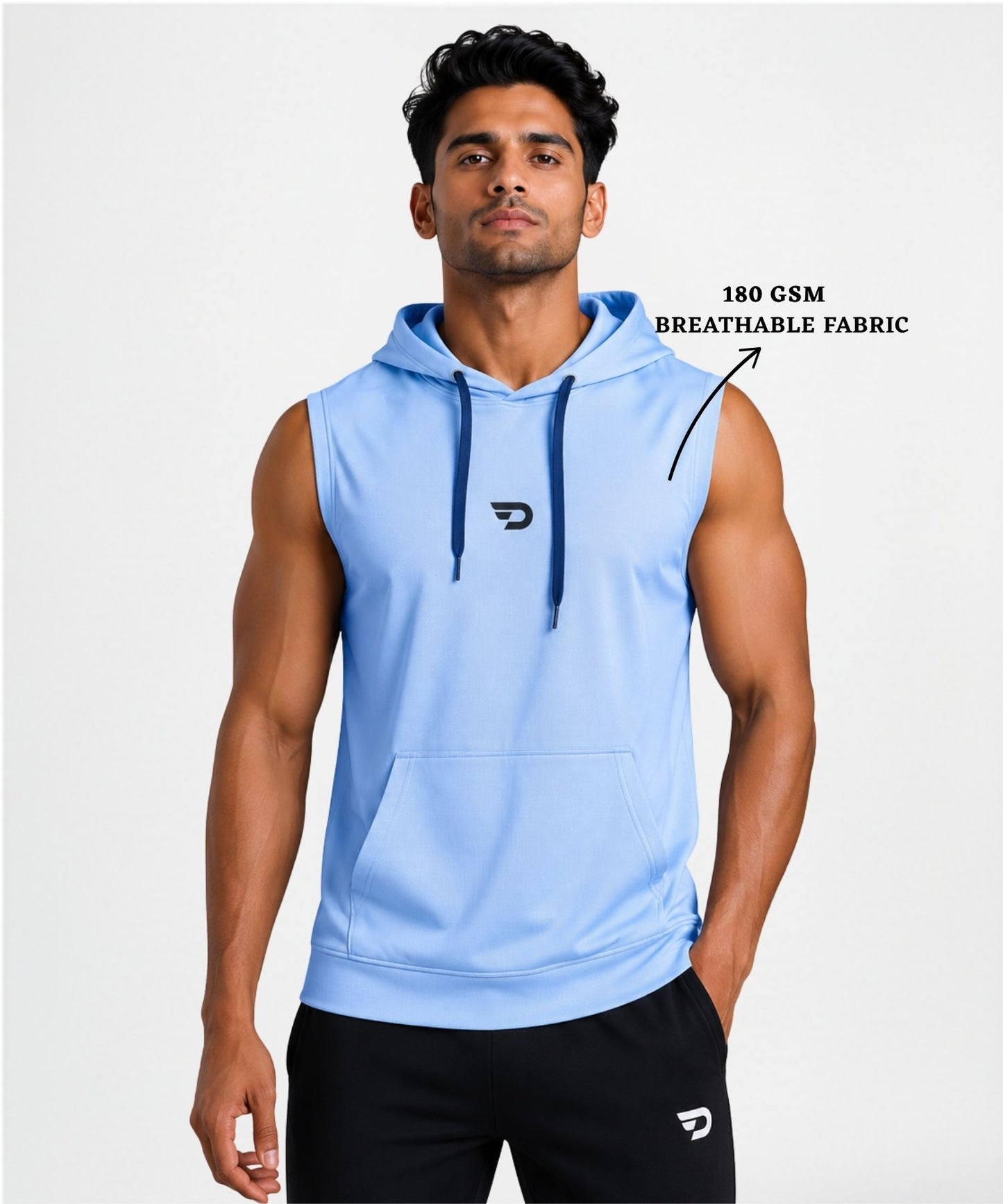 Men’s Sportswear Hooded Sando in Reebok Knit Lycra Fabric (GSM 180)
