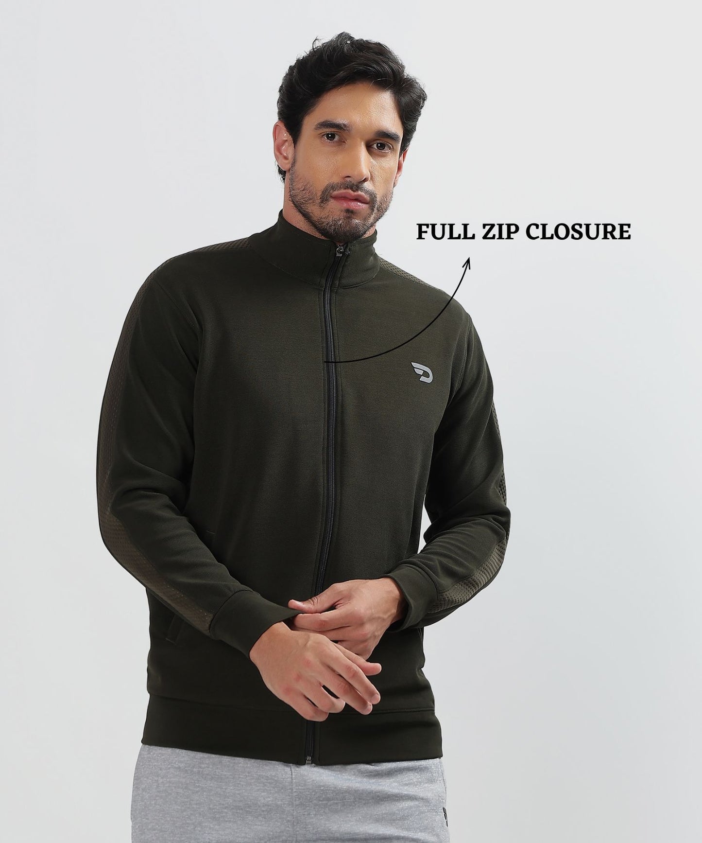Stylish Full-Zip Jacket - Imported Dobby Lycra  (GSM 290)
