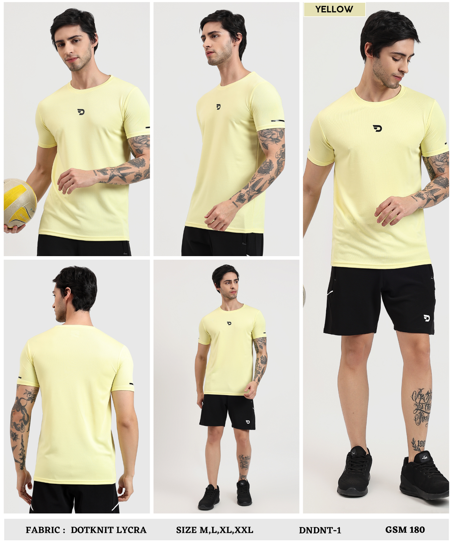 Dotknit Flex T-Shirts - Imported Dotnit Lycra (GSM 180)