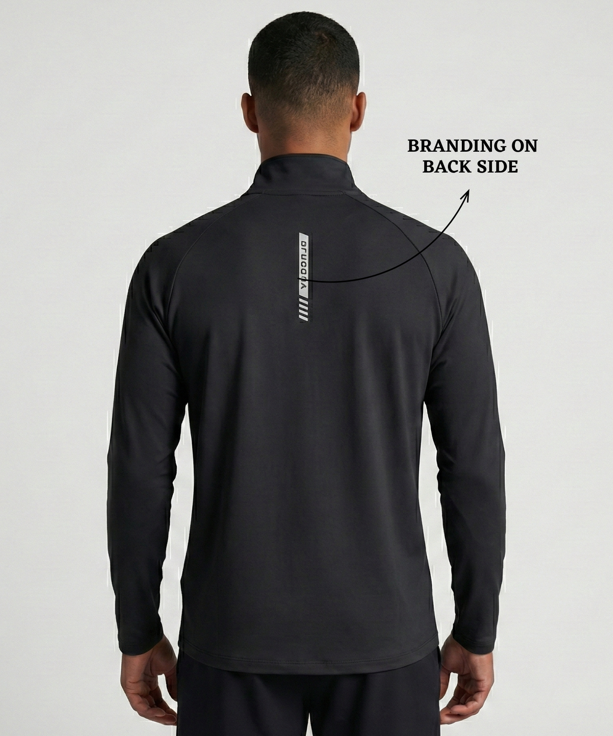 Premium 4-Way Lycra Performance Half-Zip T-Shirt | 250 GSM | Regular Fit