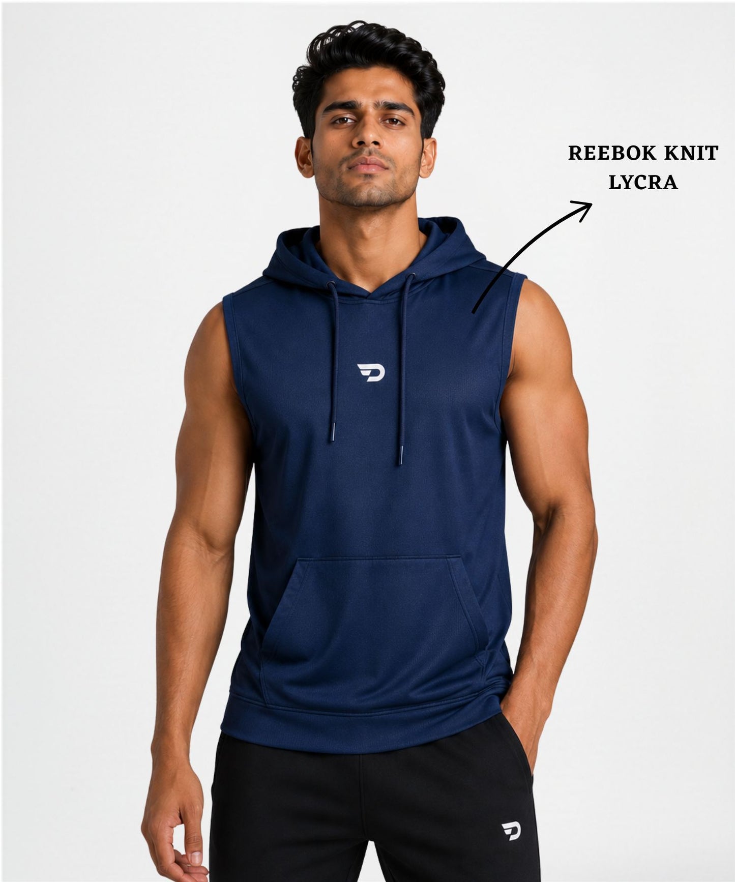Men’s Sportswear Hooded Sando in Reebok Knit Lycra Fabric (GSM 180)