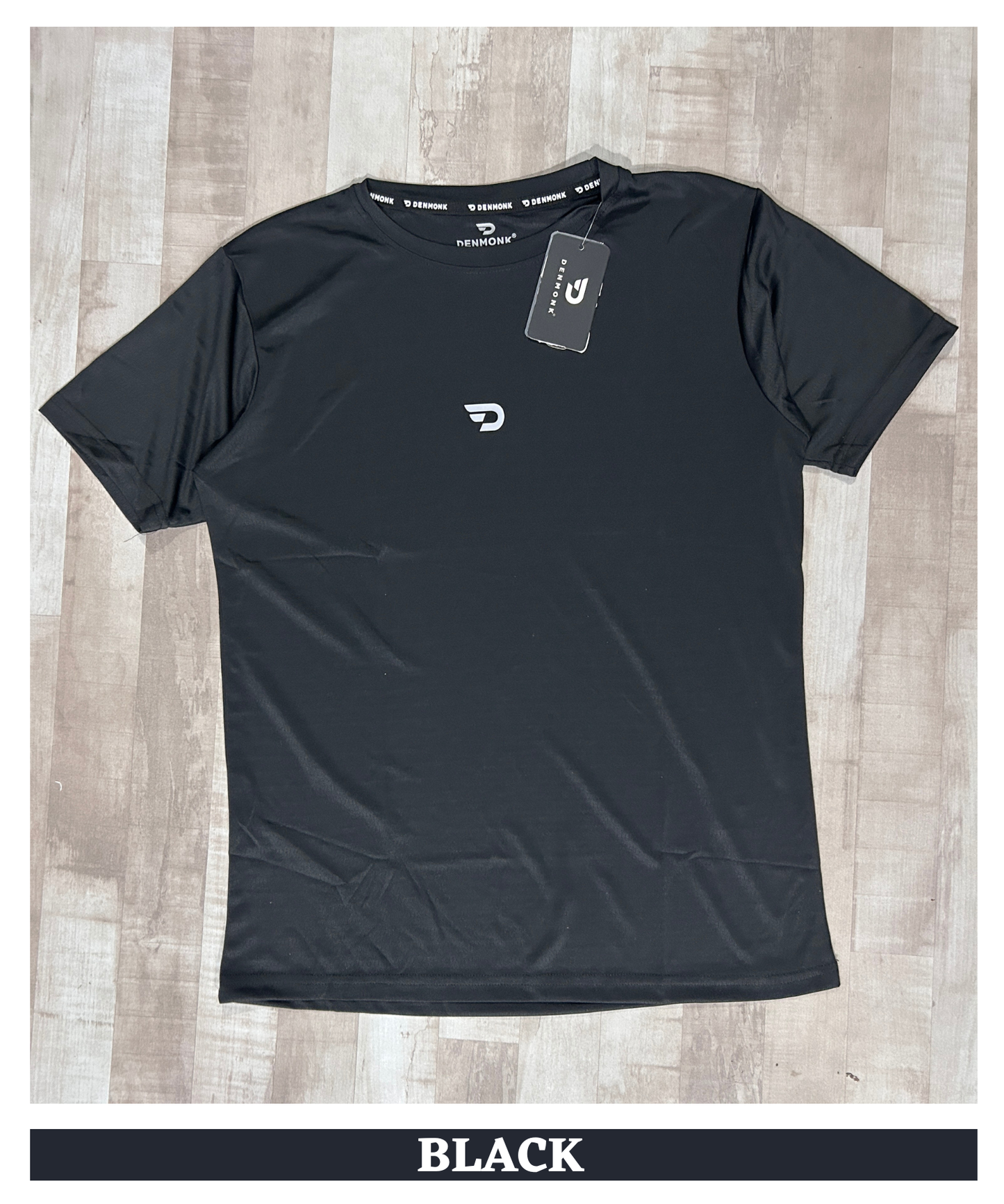 Imported Mesh Jacquard Lycra Men's Premium Half Sleeve T-Shirt | 170–180 GSM