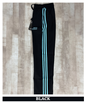 Imported NS Terry Lycra Trackpant (180–190 GSM) – Aqua Blue 3 Stripe Edition | Embroidery Logo