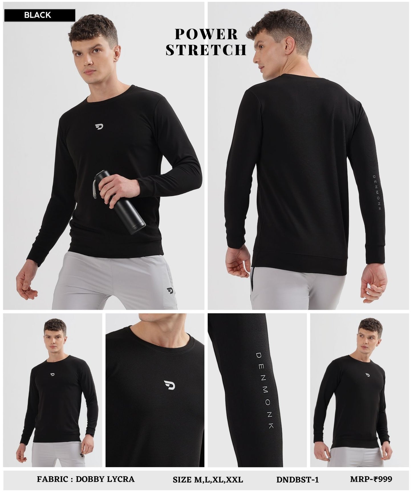 Move Light Sweatshirt - Imported Dobby Lycra  (GSM 280)