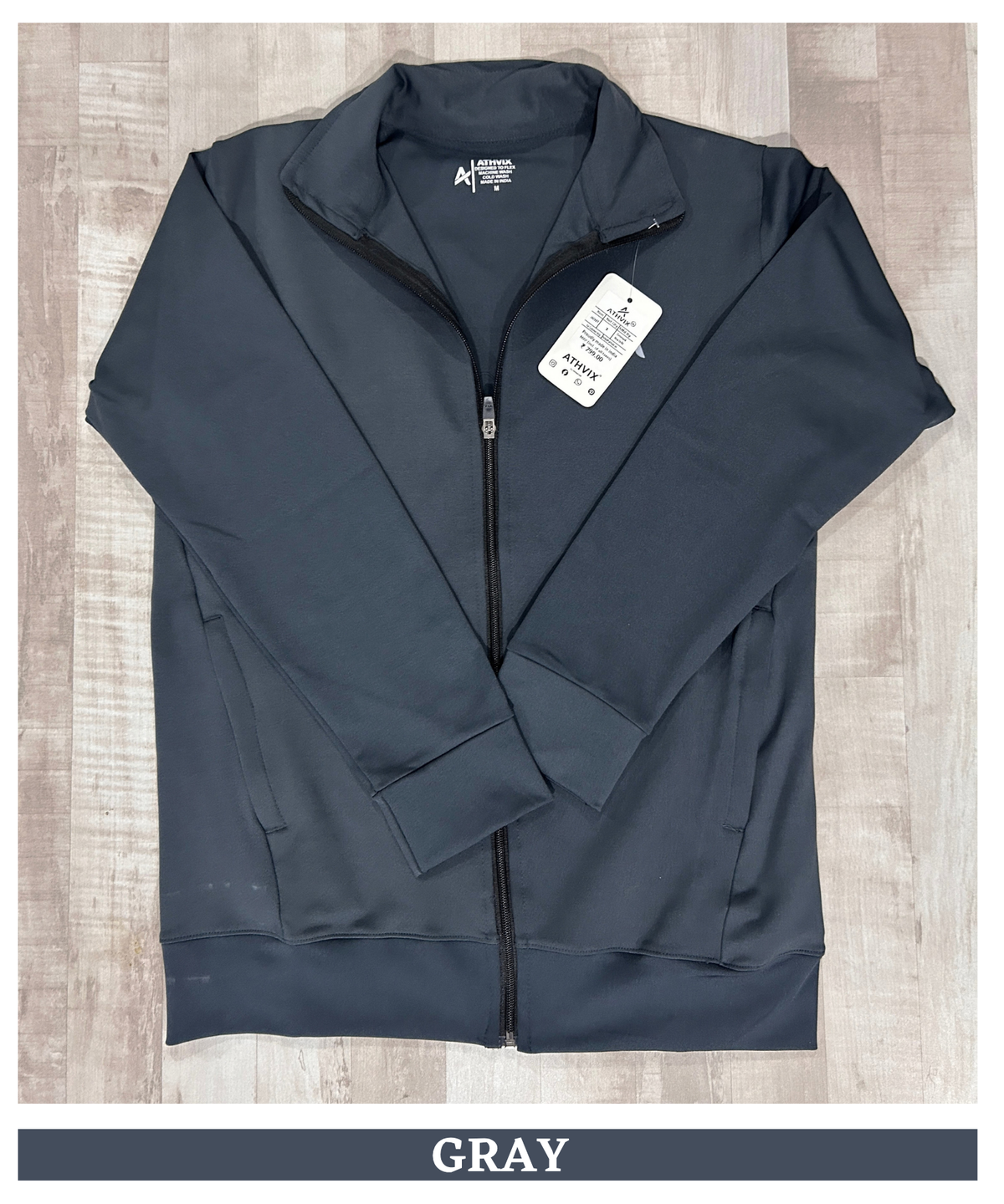 Men’s Athvix Imported 4-Way Lycra Jacket With Full Sleeve Zipper Jacket | 250 GSM | Regular Fit