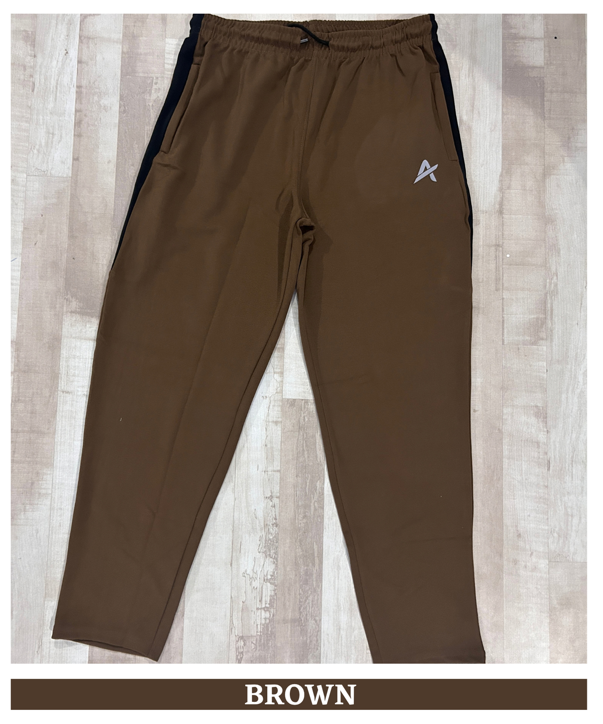 Men's Imported Dobby Lycra Track Pants with Half Color Contrast Side Panel | Athvix Active Wear By Denmonk | GSM 230 | Slim Fit