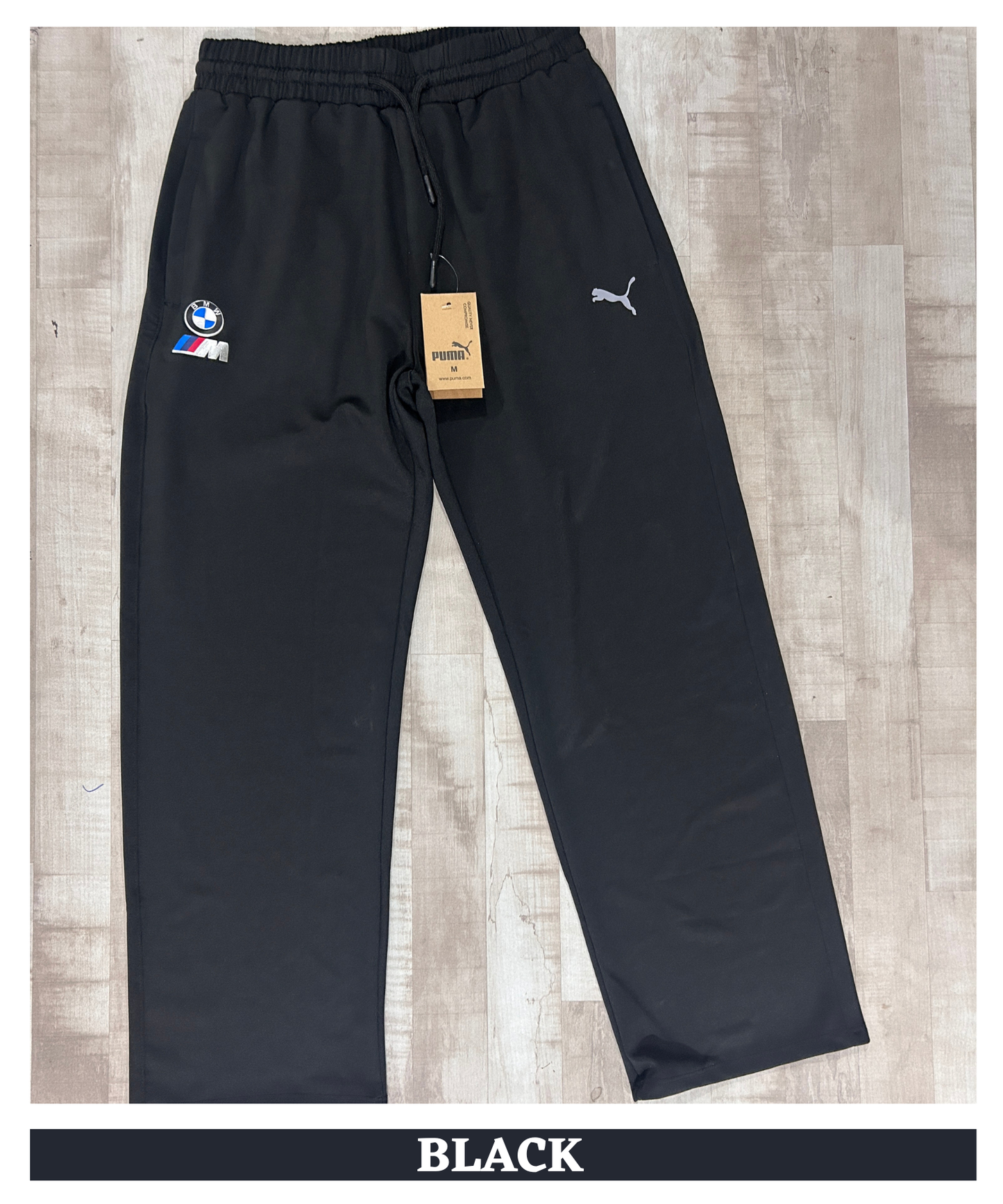 Imported Poly Cotton Lycra TrackPant (GSM 250) | Dual Branding Logo| Straight Fit