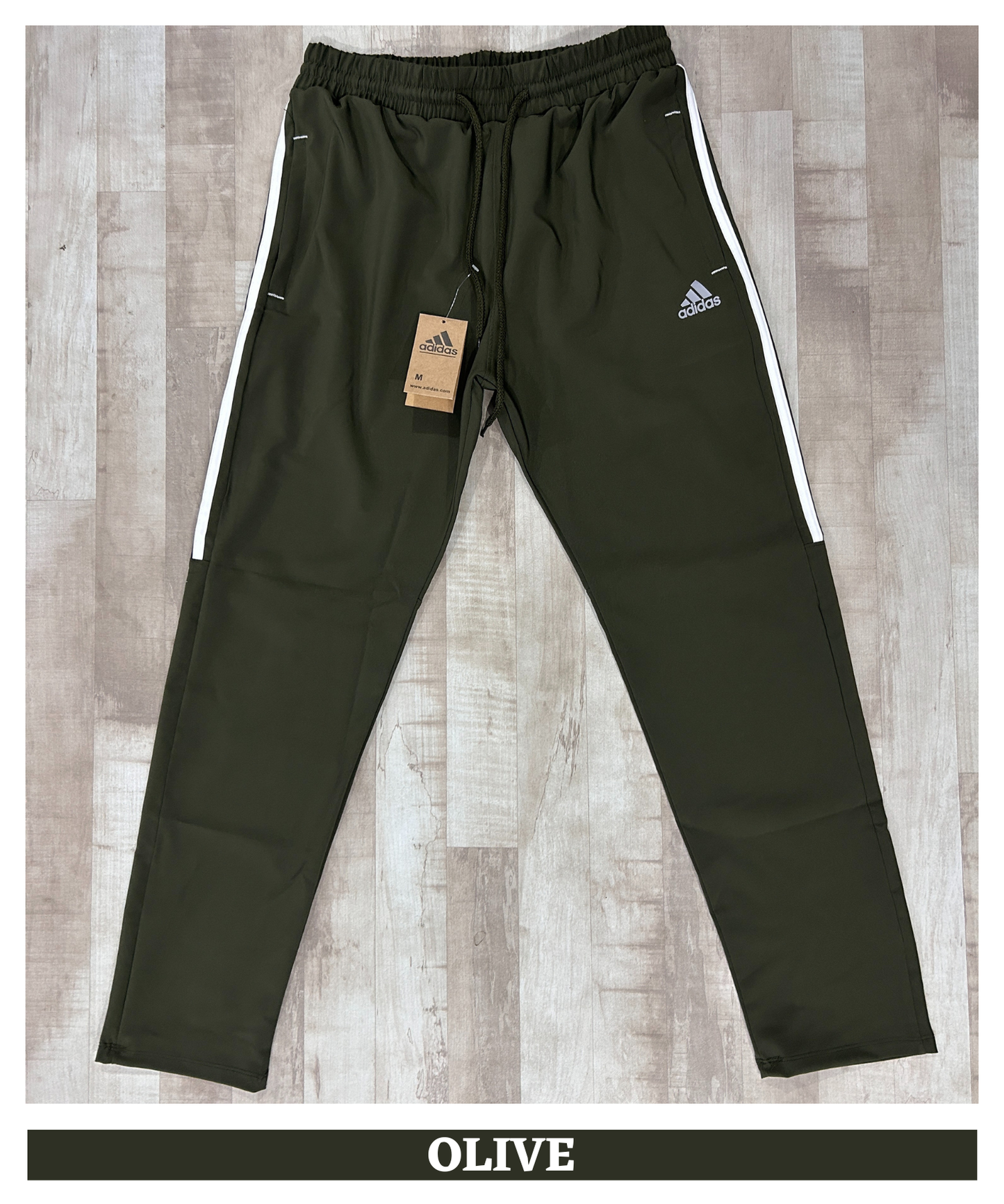 Imported Ns Parachute Lycra Lower (15% Lycra 145 GSM) | Half 3-strip design