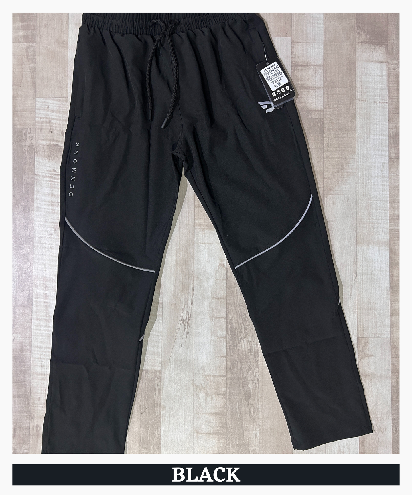 AeroStretch Track Pants - Imported Ns Parachute Lycra (15% Lycra 145 GSM)