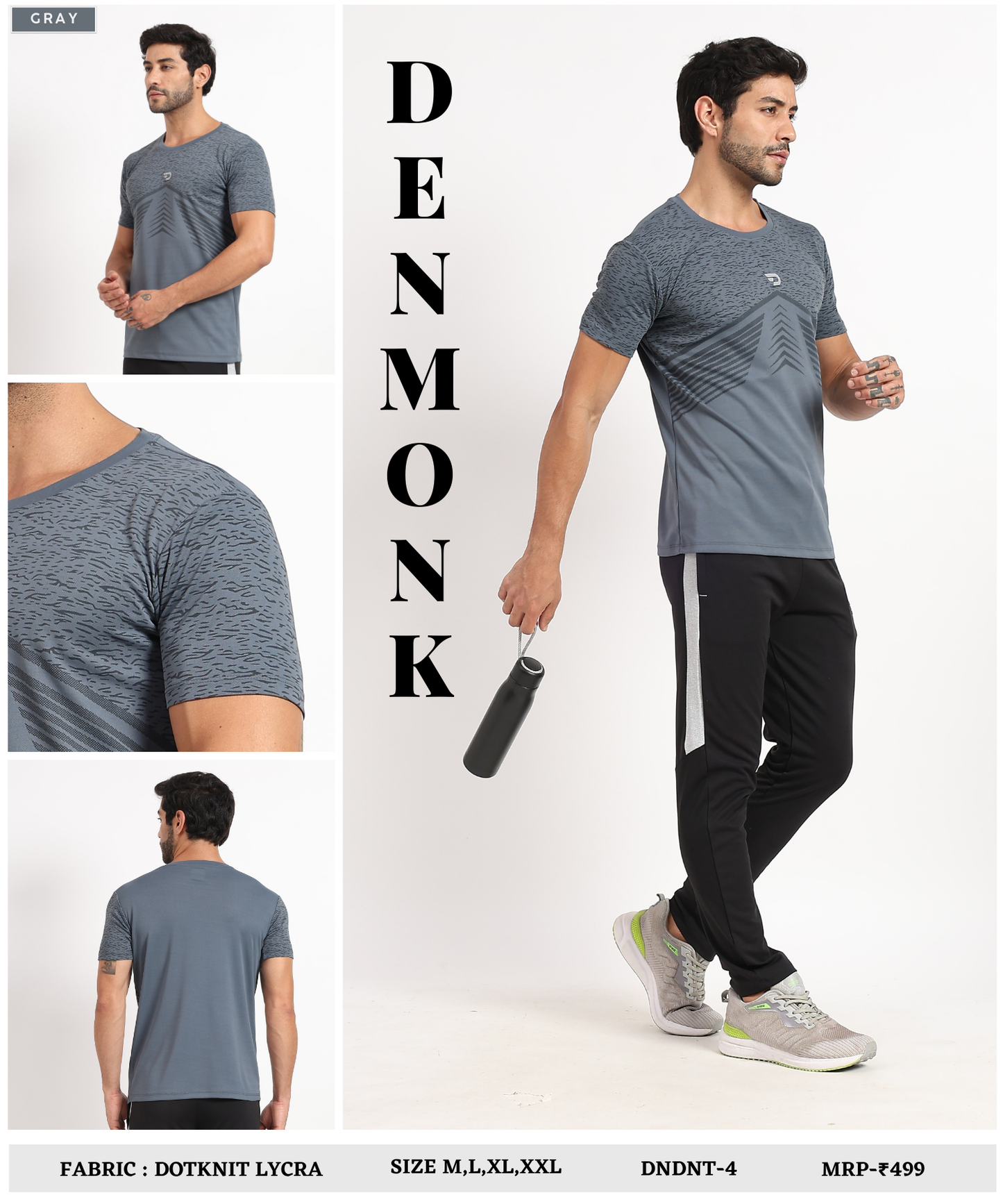 Sports T-Shirt - Imported Dotnit Lycra(GSM 180)