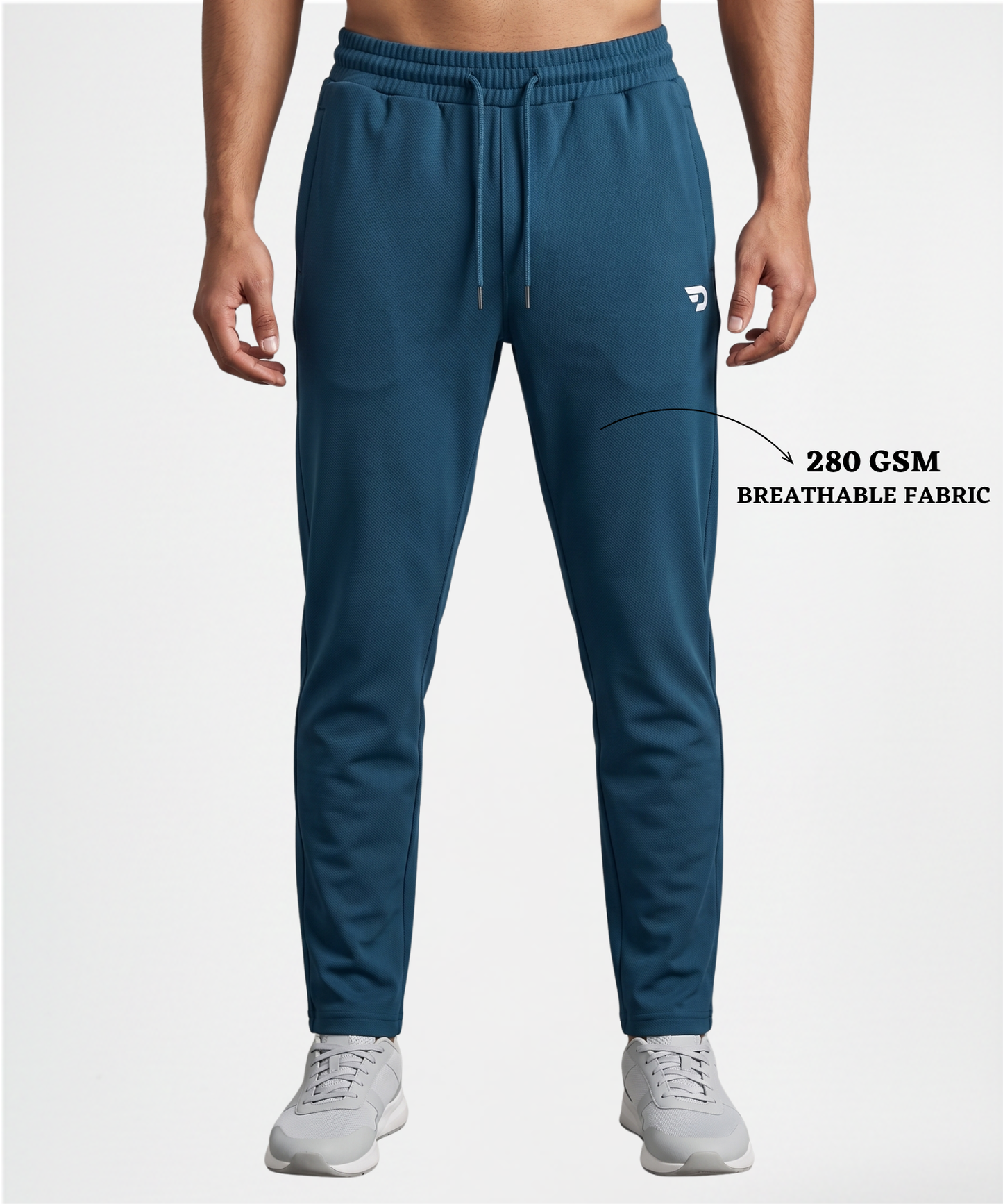 Imported Dobby Lycra Trackpants (GSM 280)| With Back Pocket