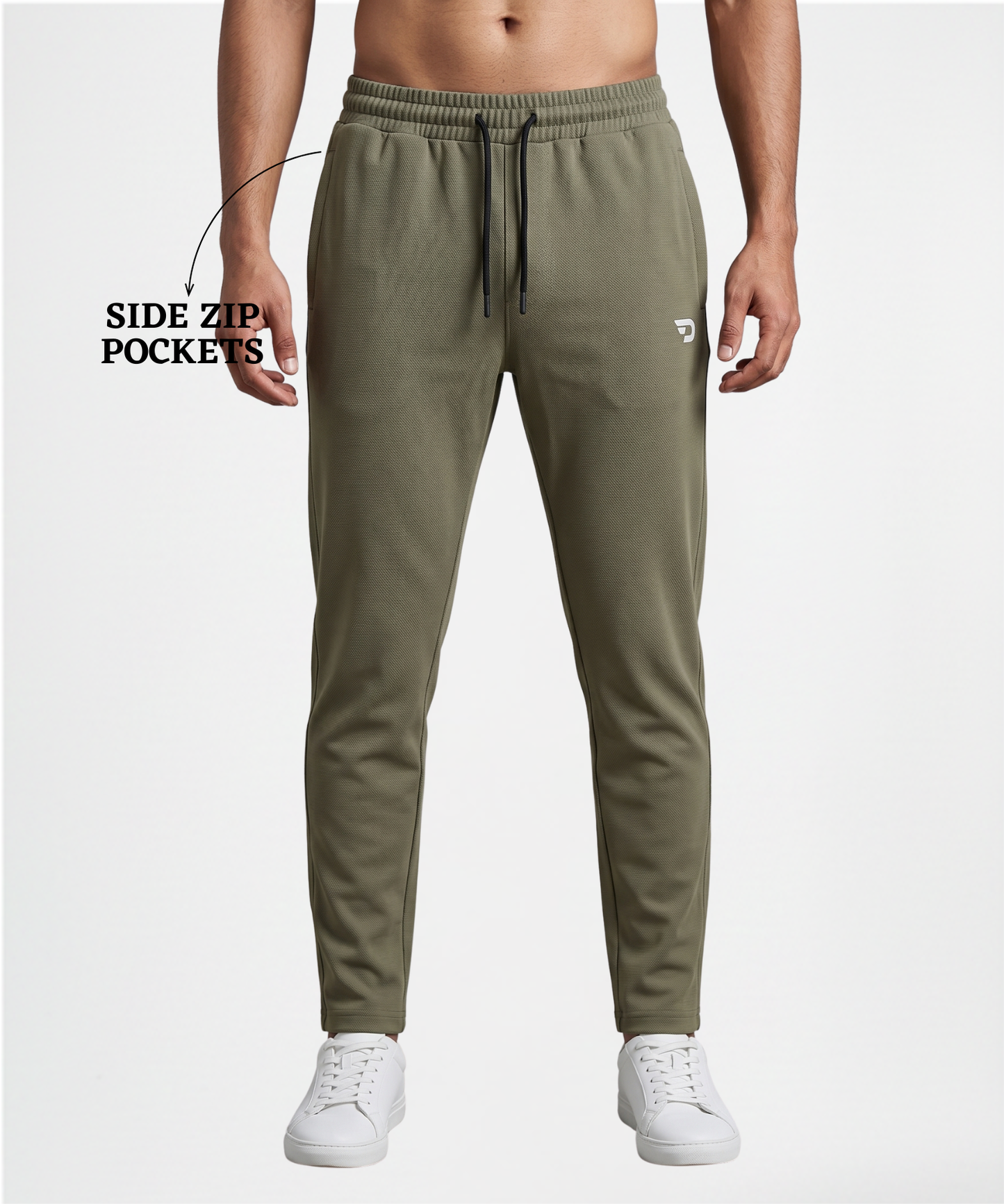Imported Dobby Lycra Trackpants (GSM 280)| With Back Pocket