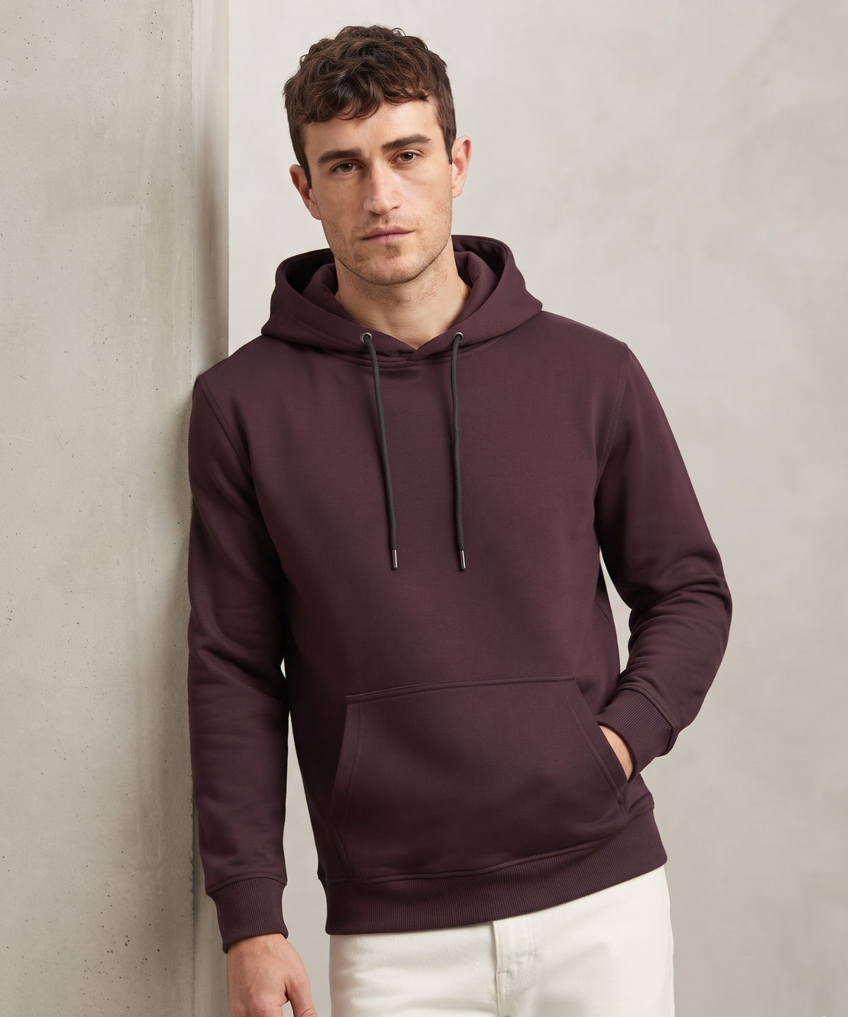 Denmonk Men's Imported Cotton Feel Fleece Hooded Sweatshirt | Full Sleeve Pullover Hoodie | 380 GSM | Regular Fit