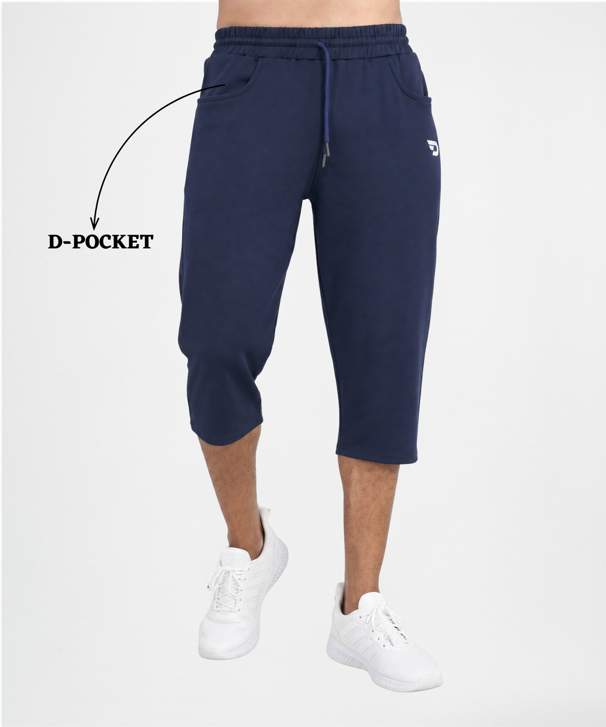 Men's Premium Imported Dobby Lycra Capri With Functional D-Pockets | 250 GSM | Regular Fit