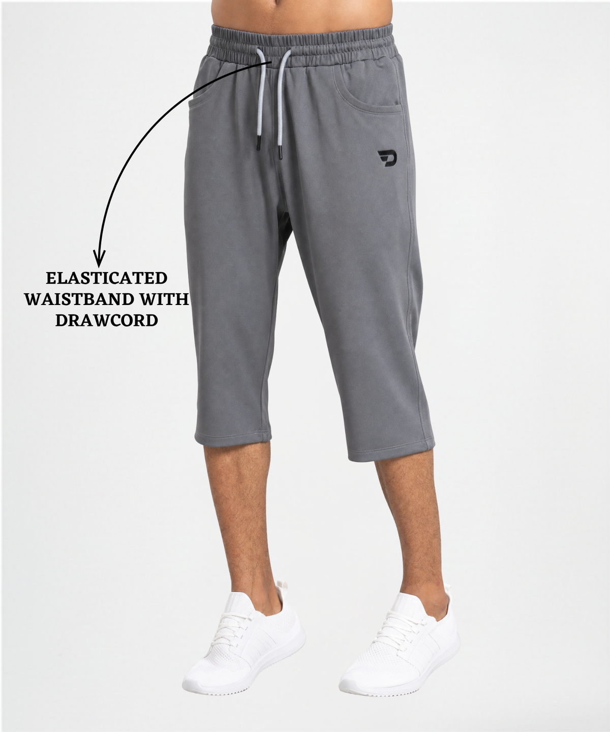 Men's Premium Imported Dobby Lycra Capri With Functional D-Pockets | 250 GSM | Regular Fit