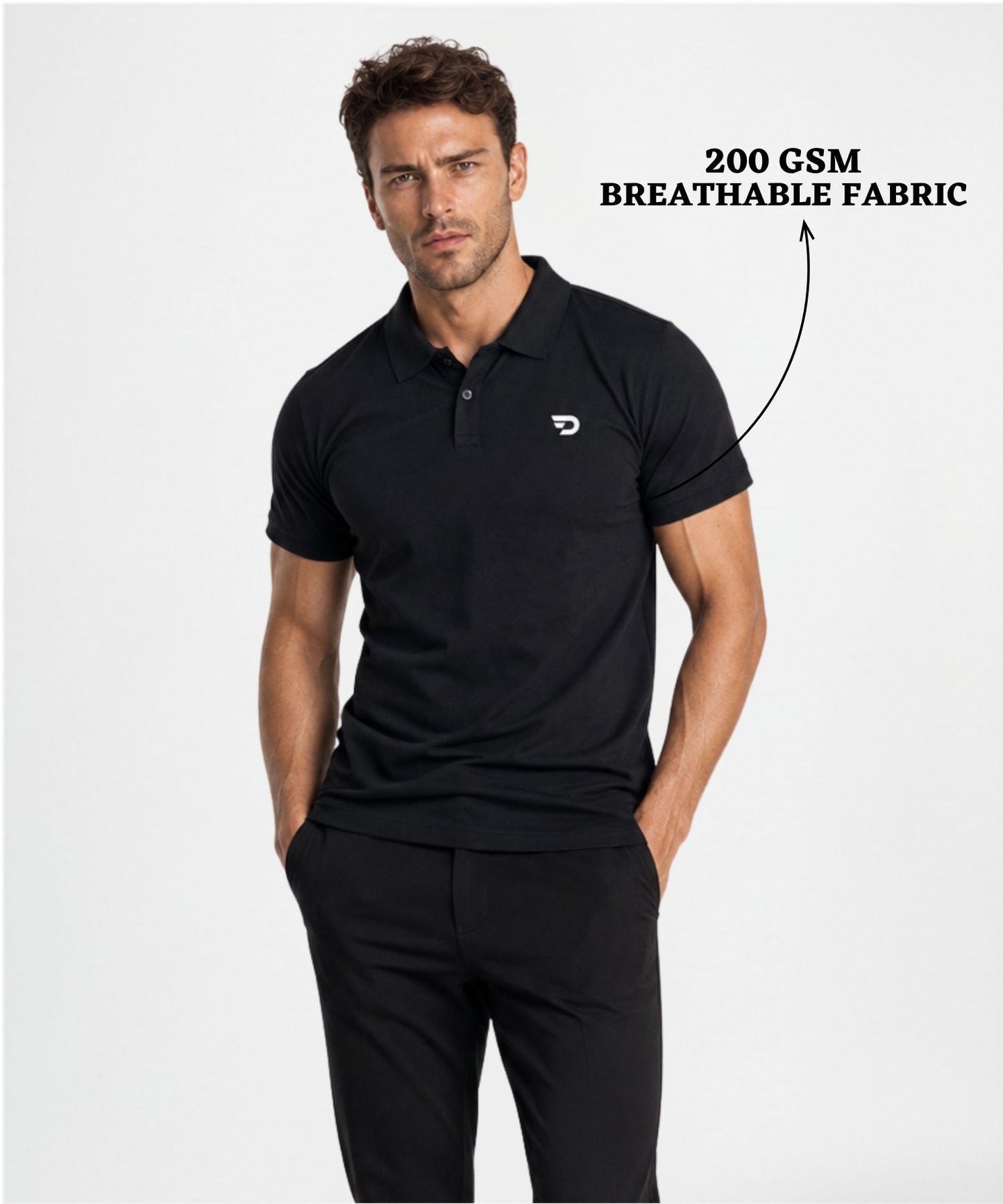 Imported Cotton Blend Matty Polo T-Shirt for Men 200GSM| Soft Touch Lycra Fabric | Breathable Regular Fit