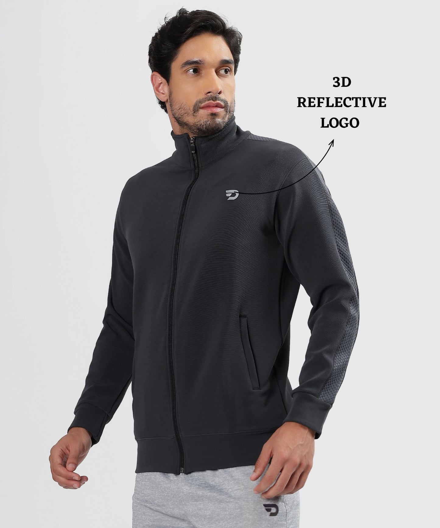 Stylish Full-Zip Jacket - Imported Dobby Lycra  (GSM 290)