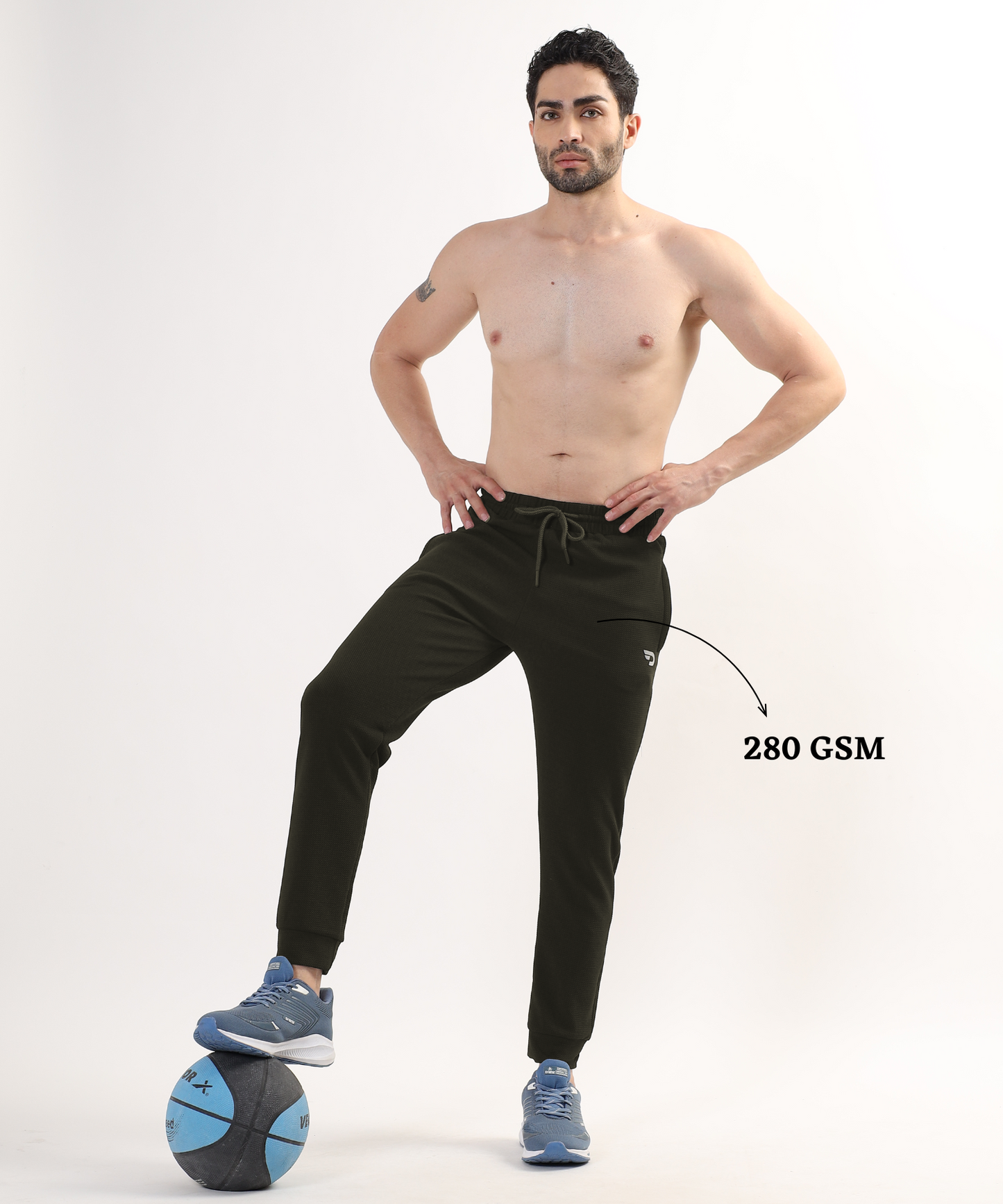 KararaFit – Imported Karara Lycra | 280 GSM | Side Pockets with Zip & Ribbed Hem | Track Pant