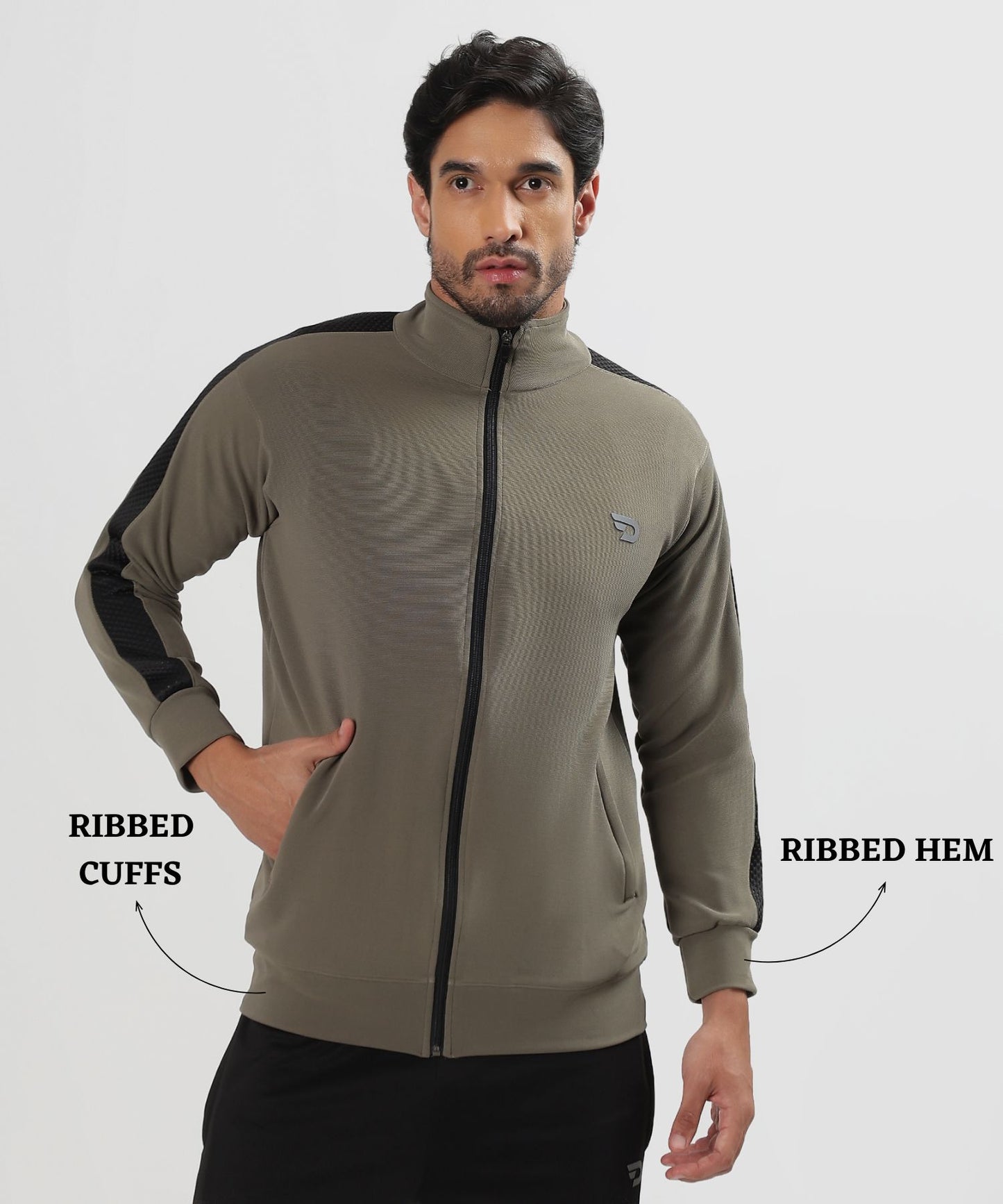 Stylish Full-Zip Jacket - Imported Dobby Lycra  (GSM 290)