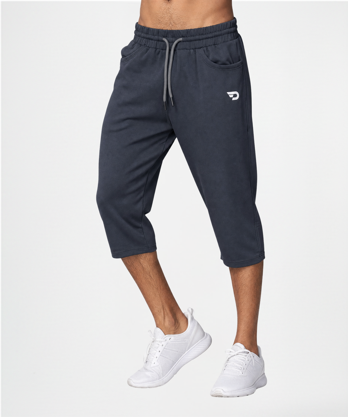 Men's Premium Imported Dobby Lycra Capri With Functional D-Pockets | 250 GSM | Regular Fit