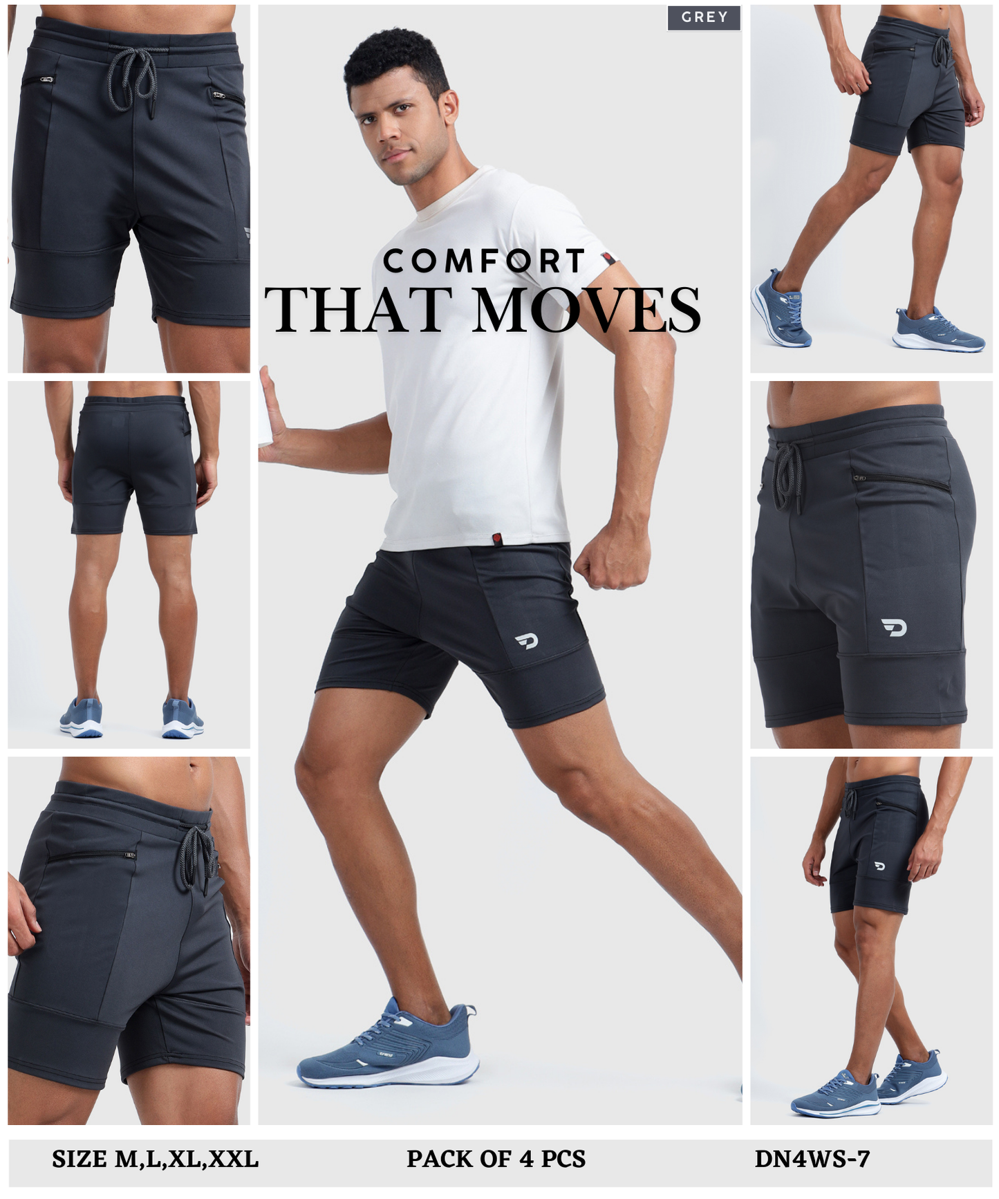 4way Taiwan Lycra HalfPant - B2BZONE