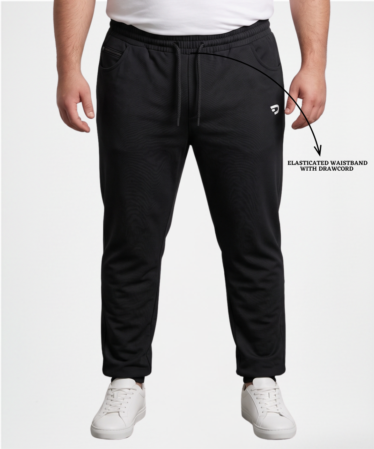 D-Pocket Plus Size Trackpant – Imported Dobby Lycra ( 280 GSM )