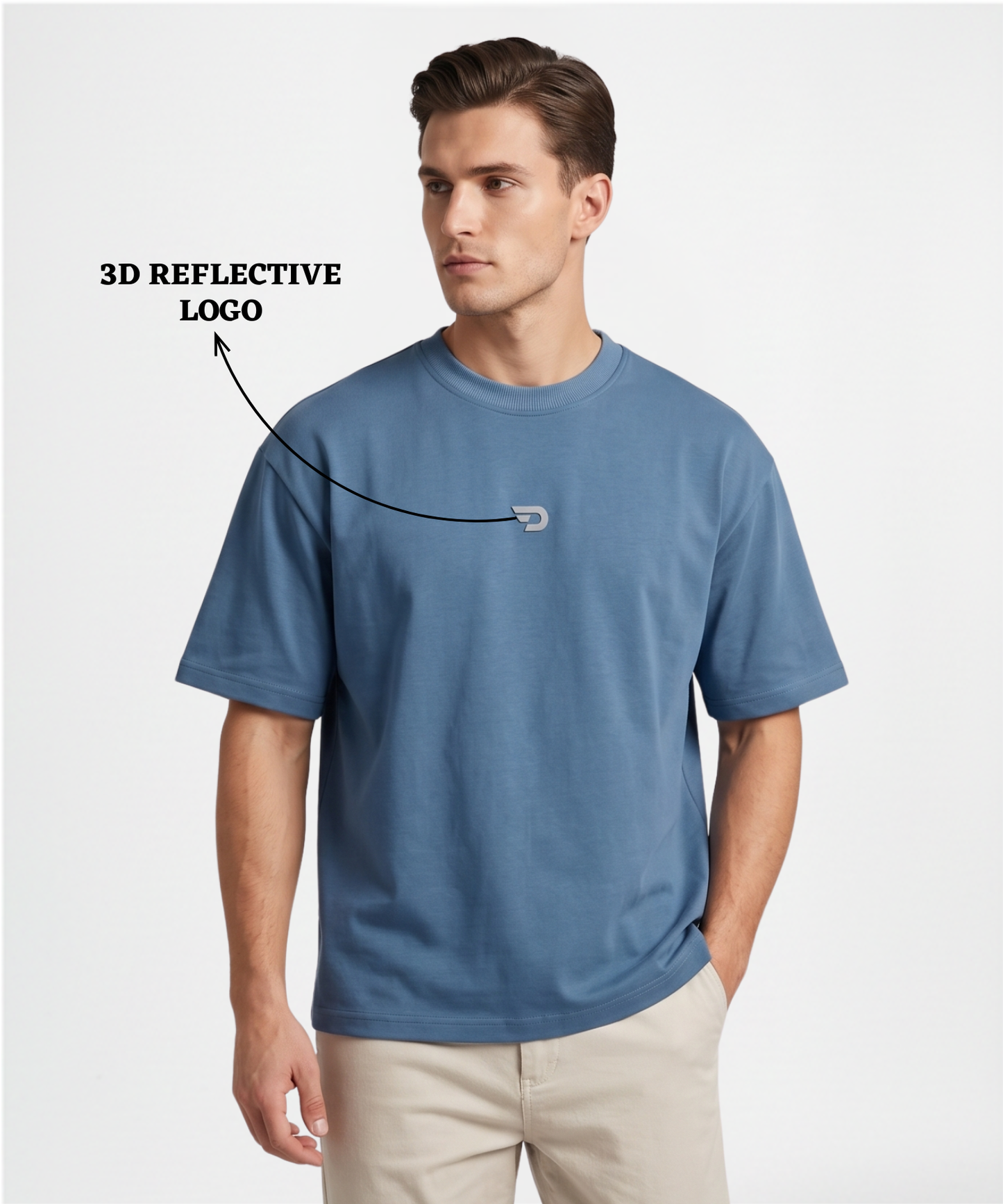 Men's Premium Cotton Feel Oversized Boxy T-Shirt | 230 GSM