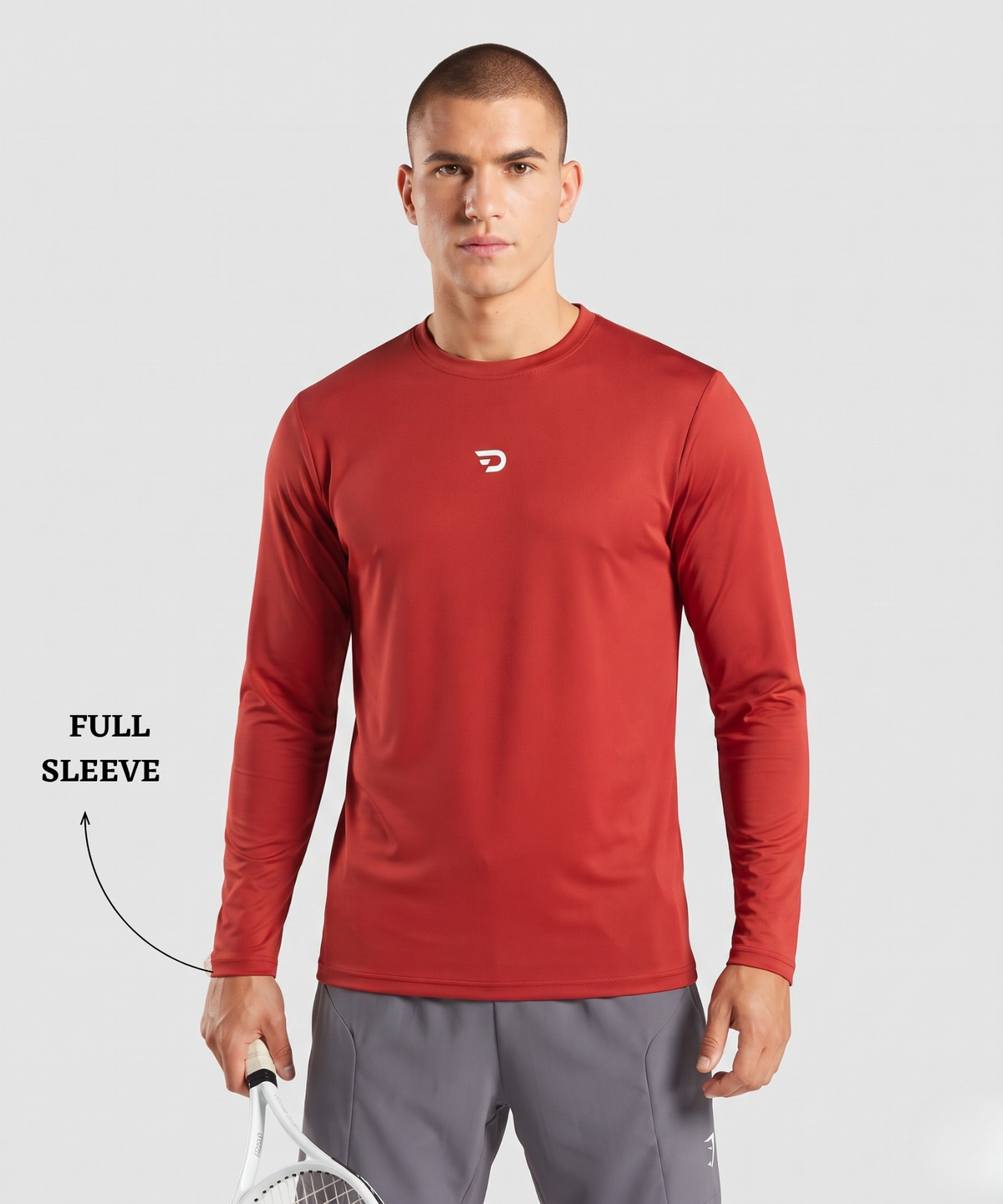 Denmonk Men's Imported Micro Aero Knit Full Sleeve T-Shirt | 180 GSM | Regular Fit