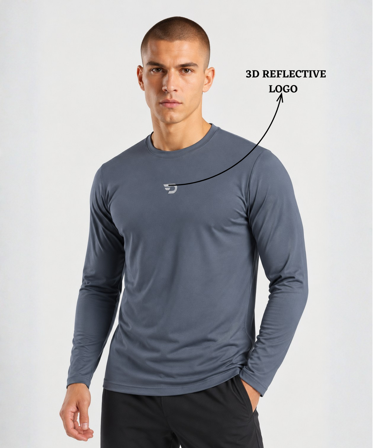 Denmonk Men's Imported Micro Aero Knit Full Sleeve T-Shirt | 180 GSM | Regular Fit