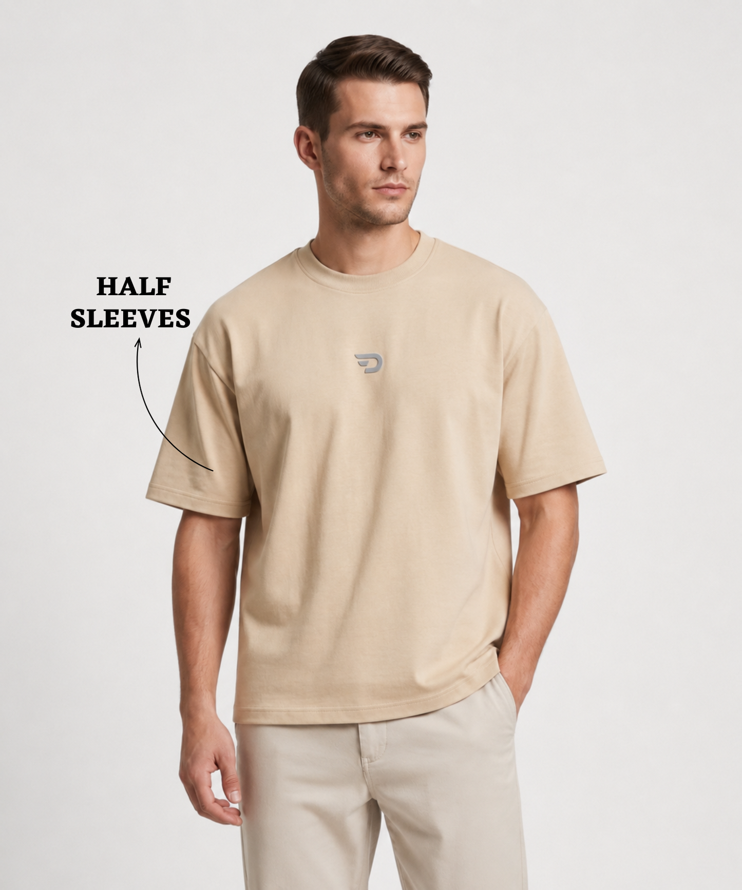 Men's Premium Cotton Feel Oversized Boxy T-Shirt | 230 GSM