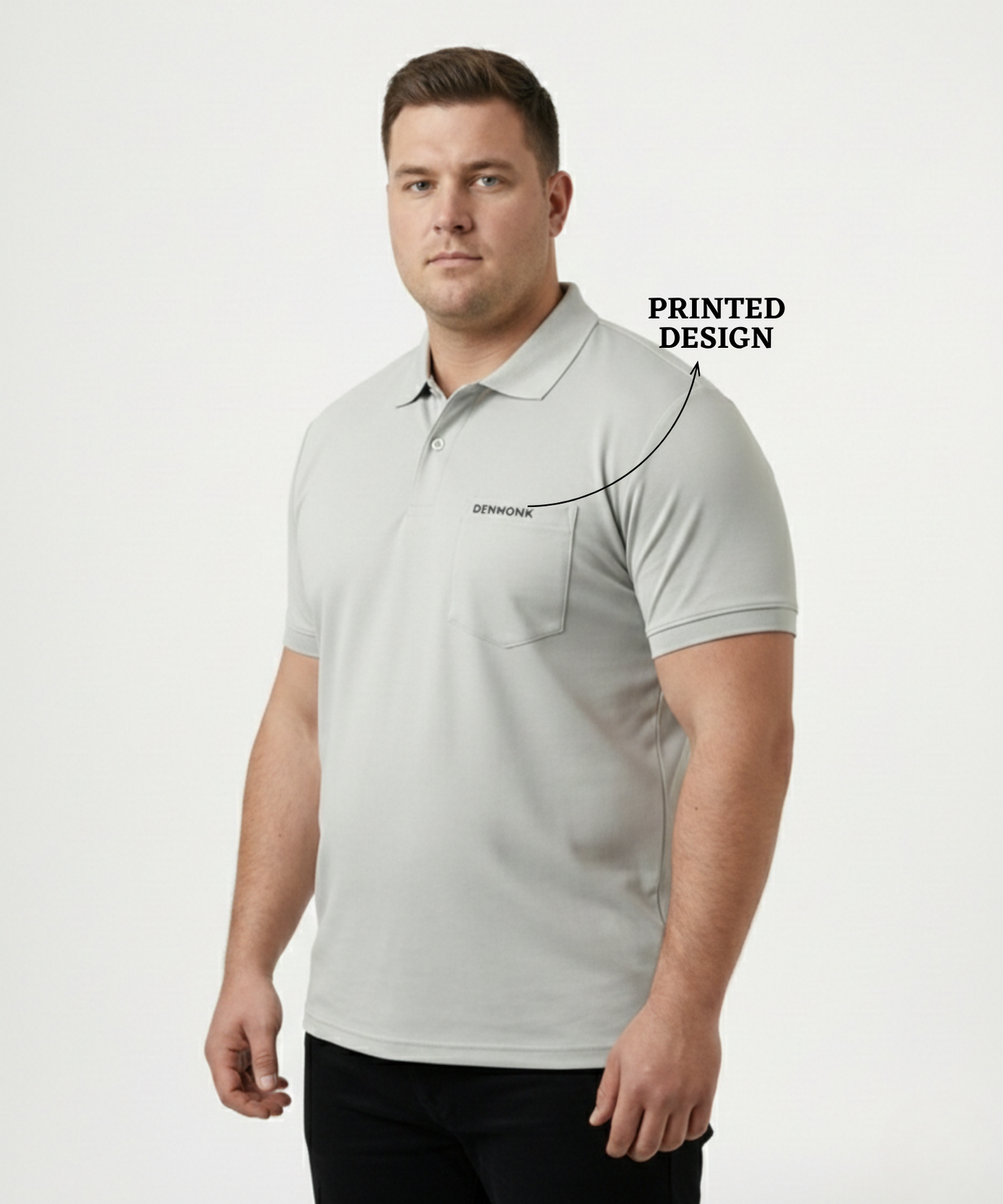 Imported Matty Lycra Polo T-Shirt – Plus Size | 200 GSM | With Mini Chest Pocket