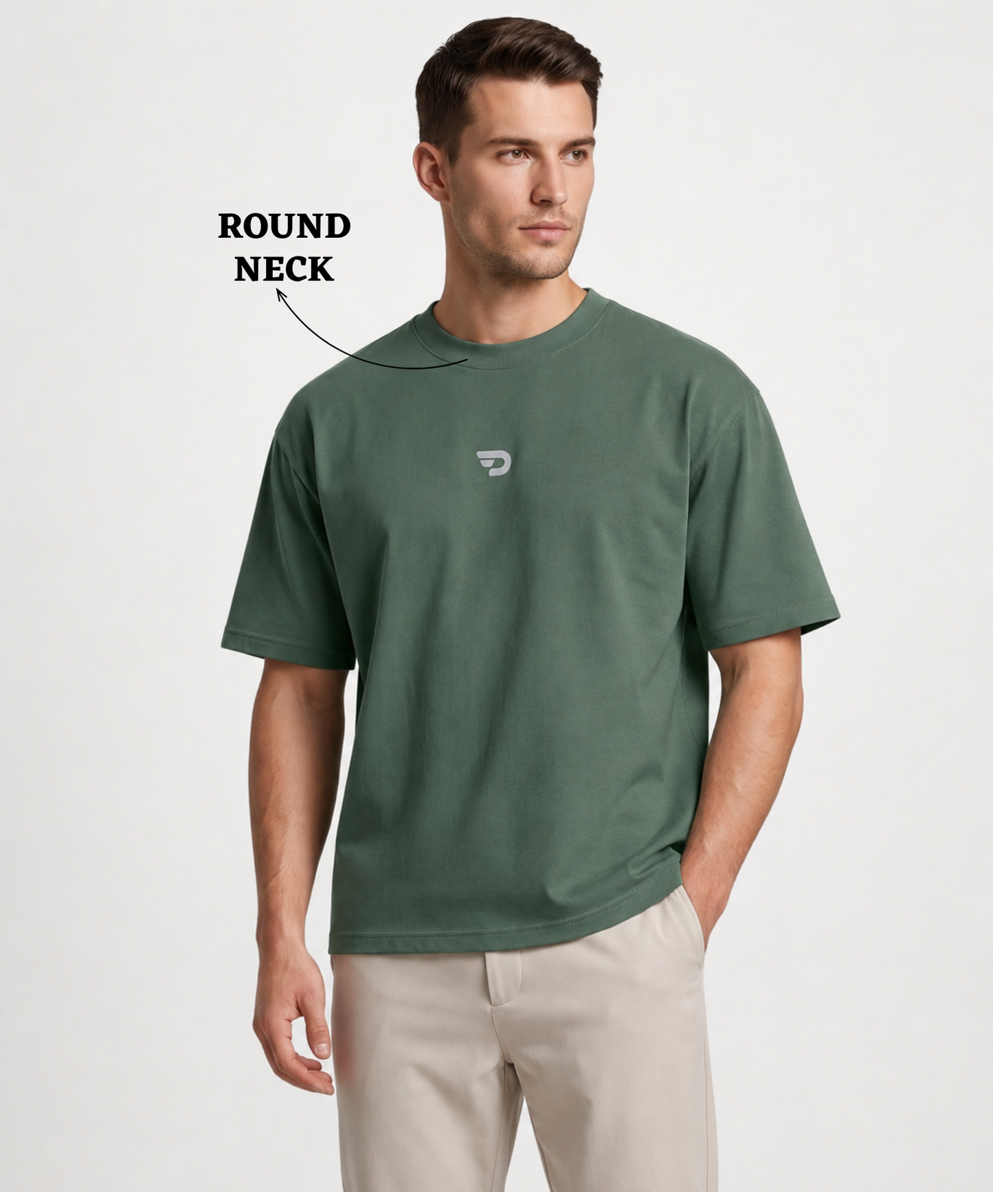Men's Premium Cotton Feel Oversized Boxy T-Shirt | 230 GSM