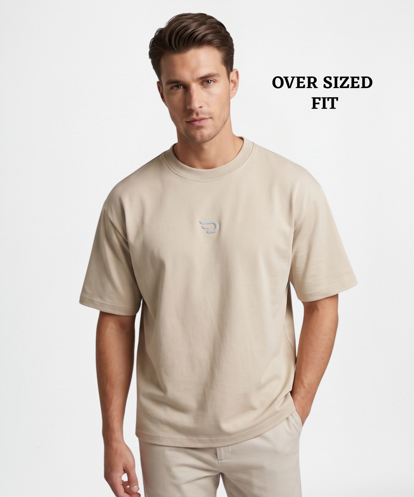 Men's Premium Cotton Feel Oversized Boxy T-Shirt | 230 GSM