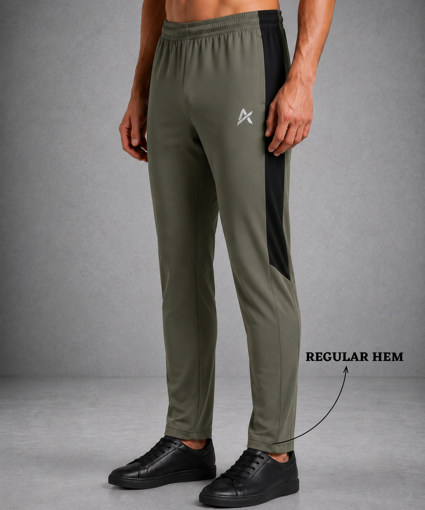 Athvix Activewear 4-Way Lycra Track Pants with Contrast Side Panel (240 GSM) – Stretch Fit & Premium Comfort