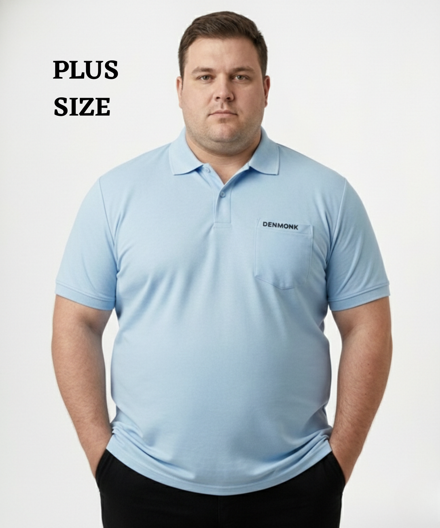 Imported Matty Lycra Polo T-Shirt – Plus Size | 200 GSM | With Mini Chest Pocket