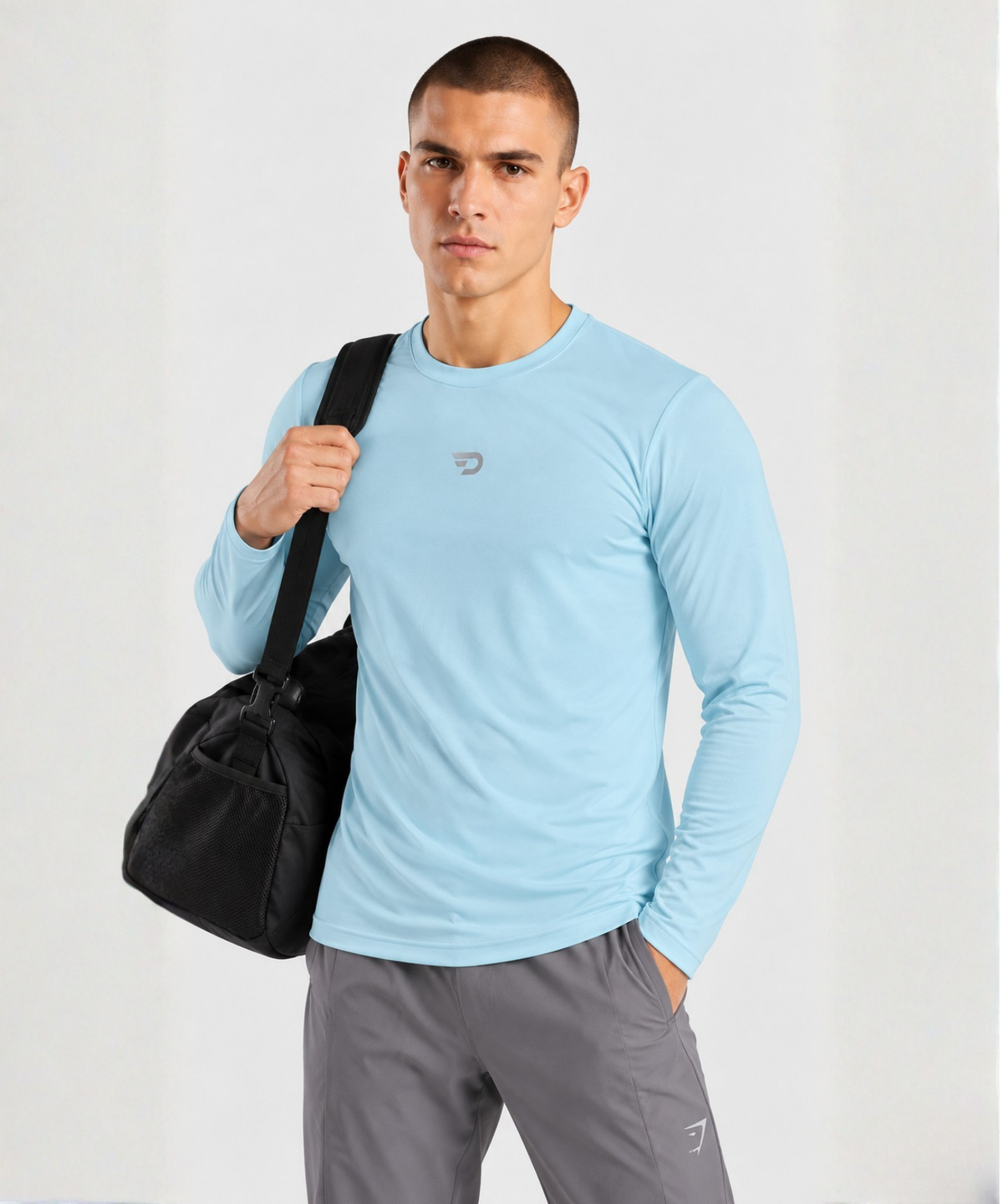 Denmonk Men's Imported Micro Aero Knit Full Sleeve T-Shirt | 180 GSM | Regular Fit