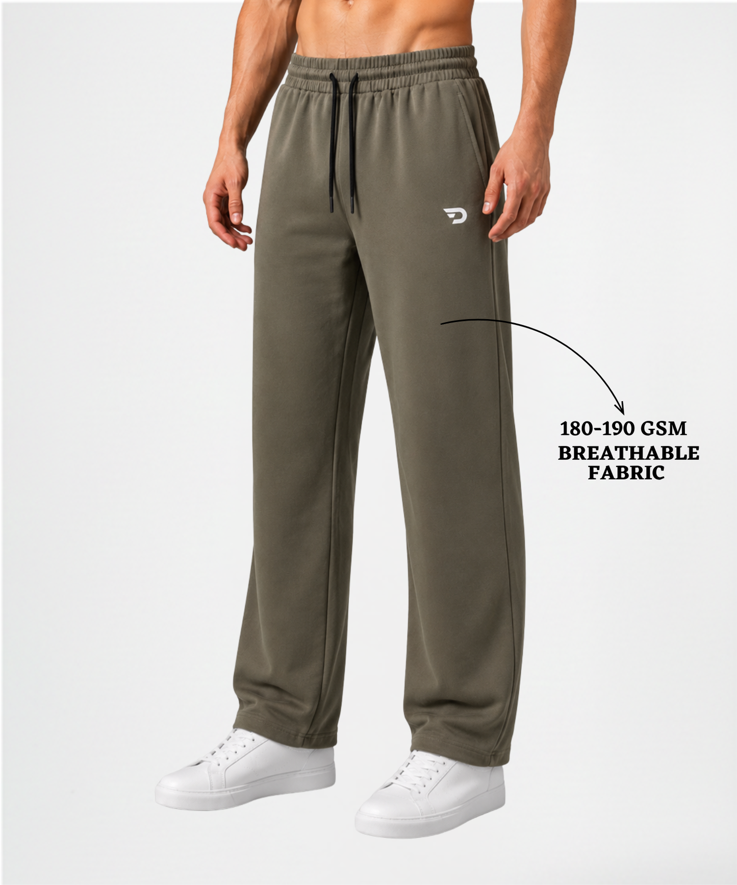 Imported Ns Terry Lycra Straight Fit Trackpant (GSM 180-190)|DOD