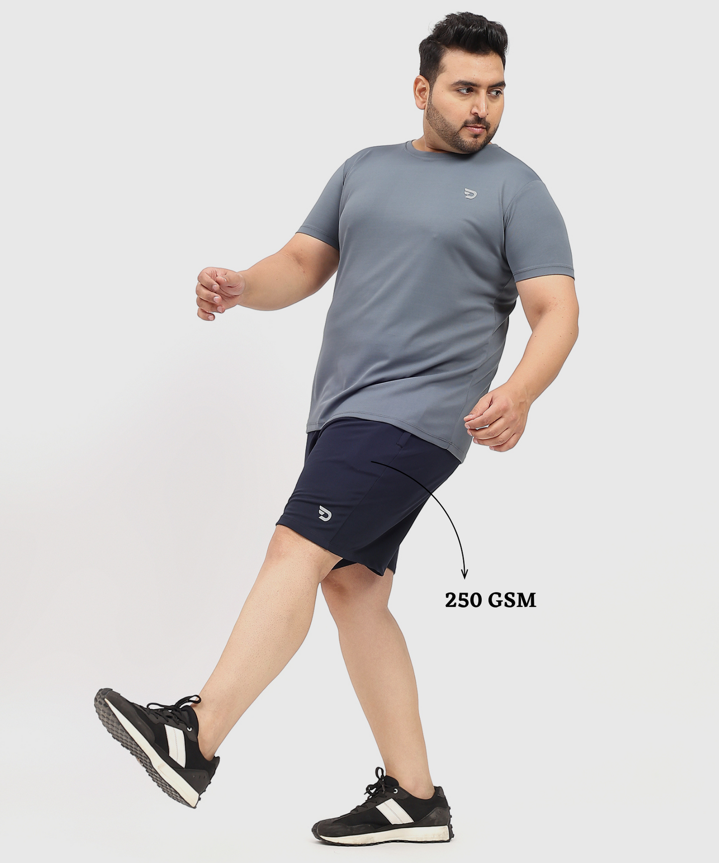 Maxmotion Shorts - Imported Dobby Lycra Plus Size Shorts (GSM 260)